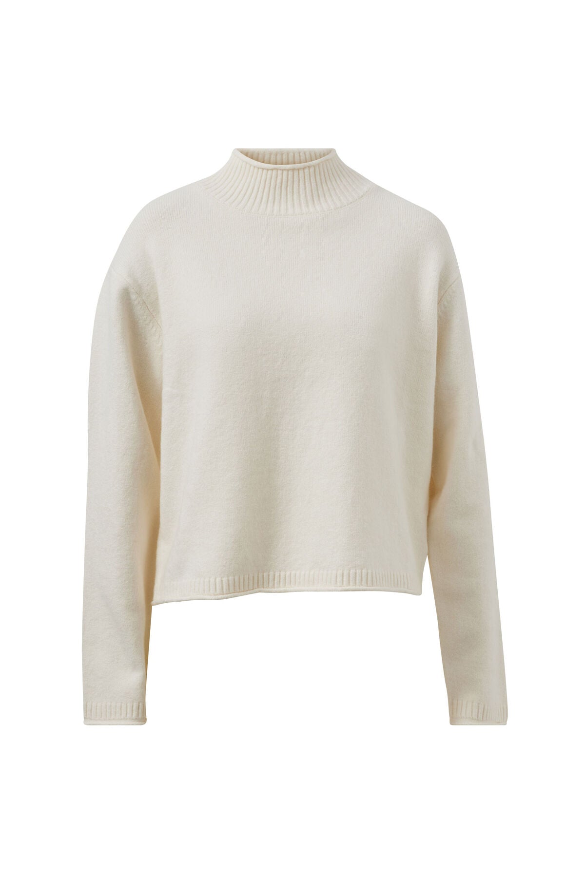 Ceres Finley Funnel Neck Knit - milk