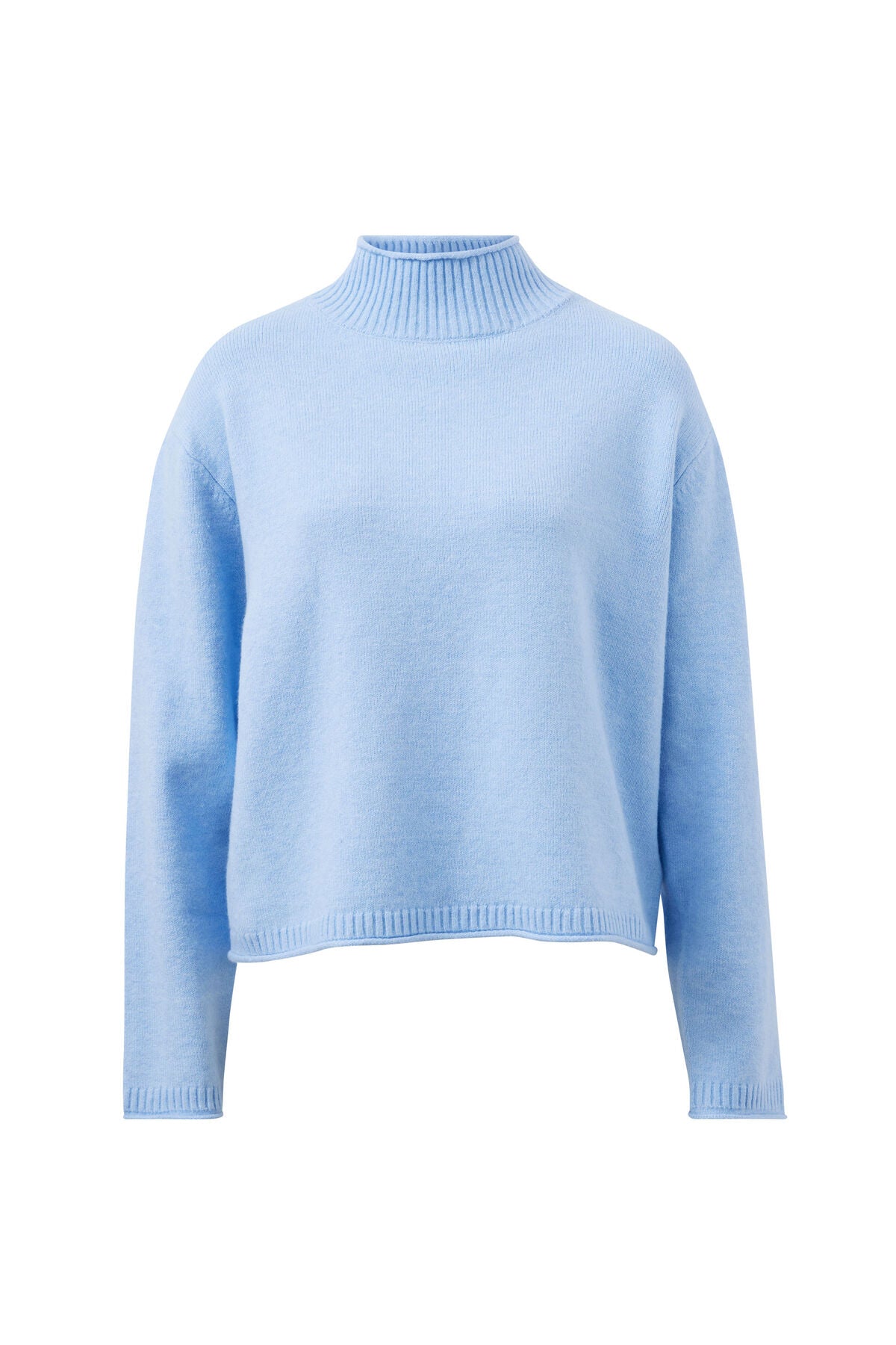 Ceres Finley Funnel Neck Knit - china blue