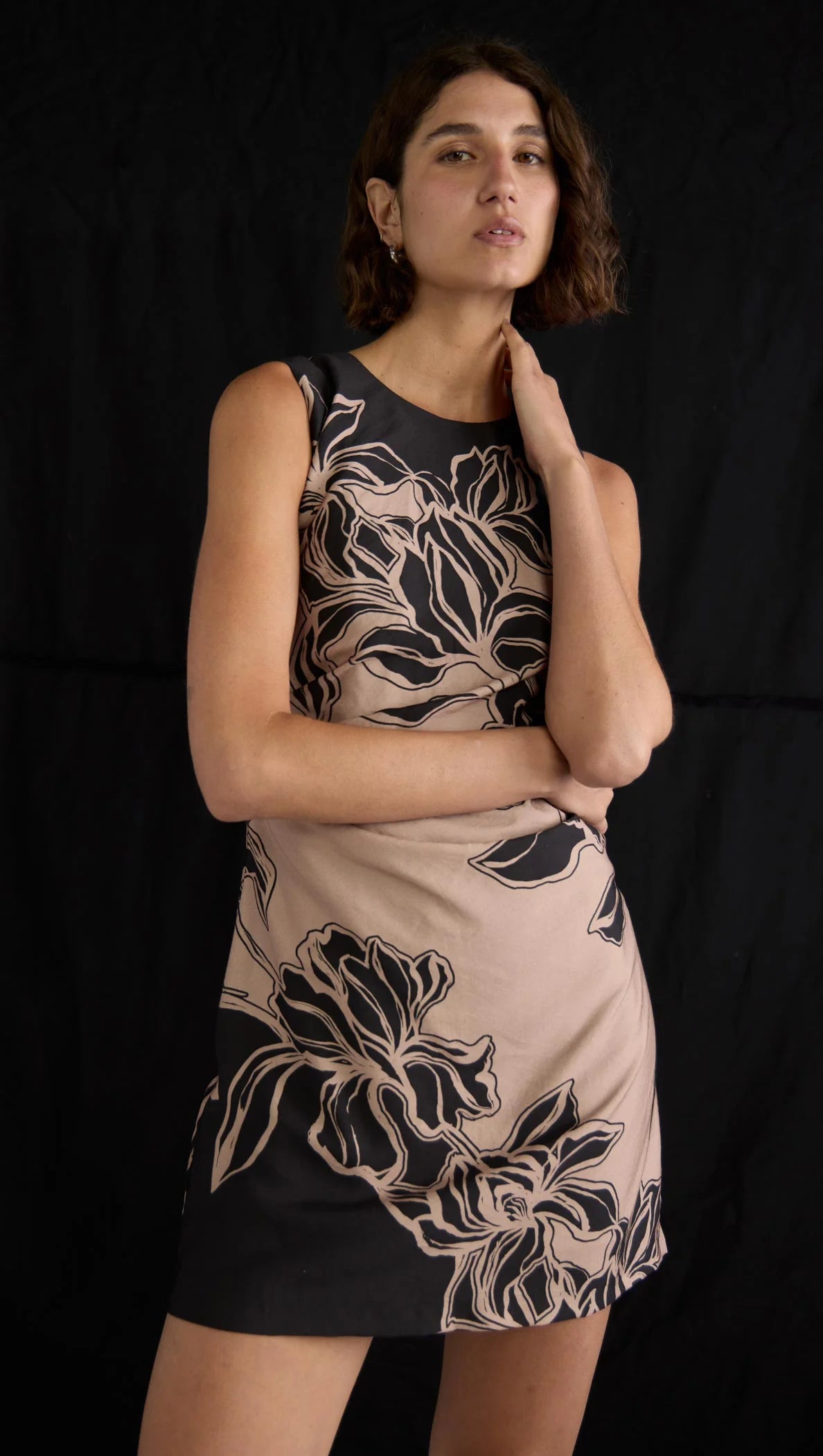Staple the Label Mira Mini Dress - diagonal floral