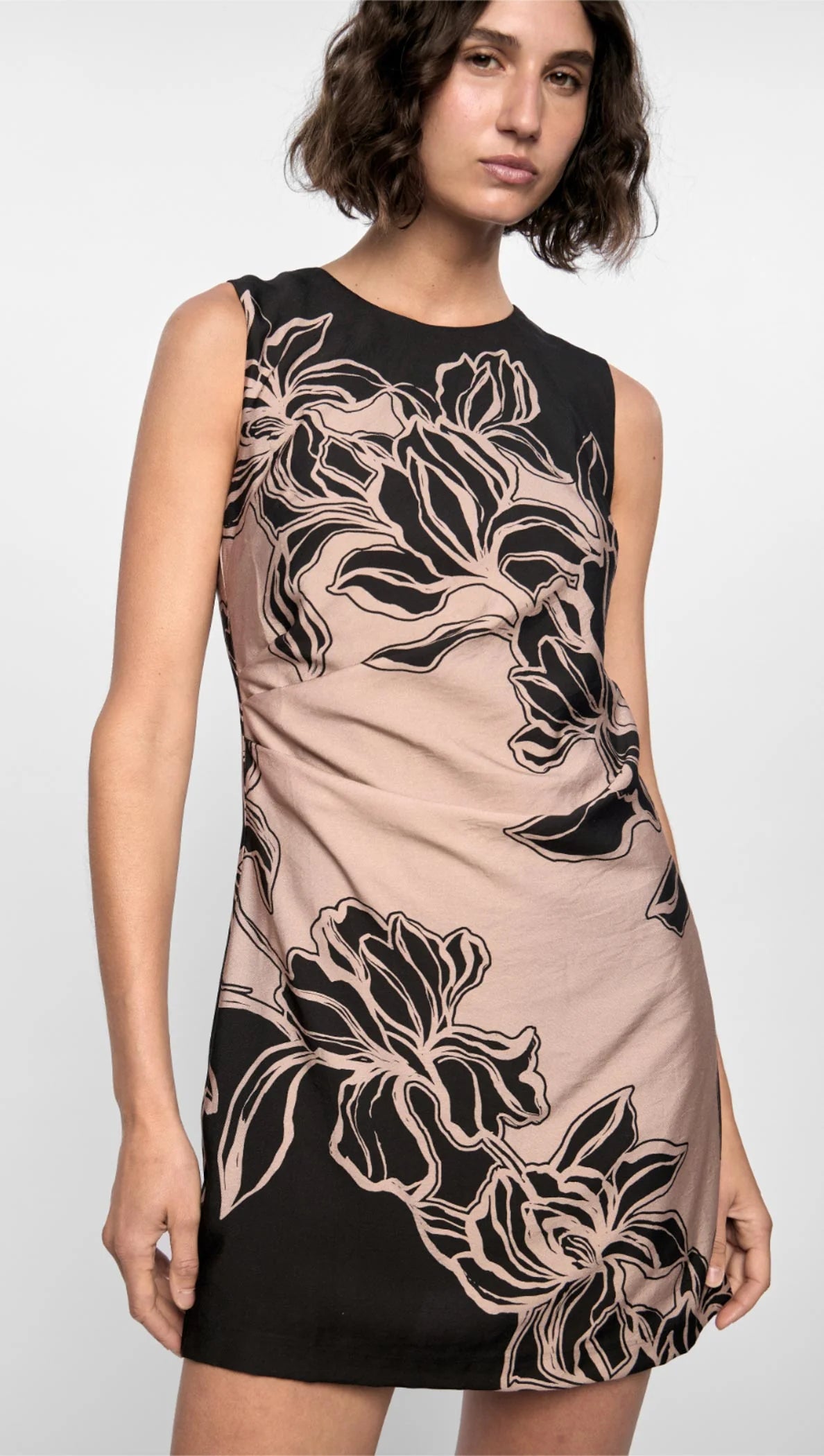 Staple the Label Mira Mini Dress - diagonal floral
