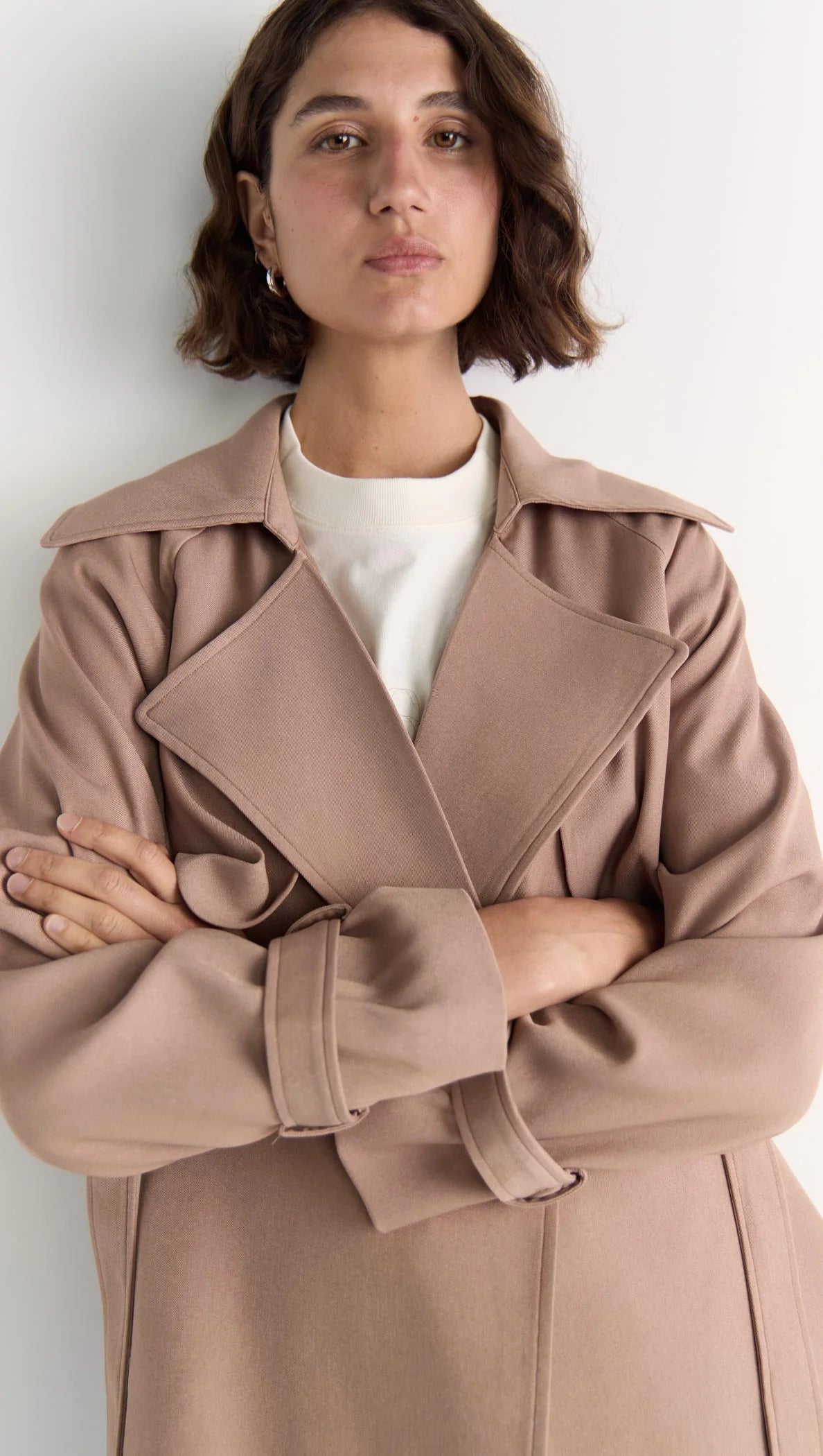 Staple the Label Olea Crop Tie Waist Coat
