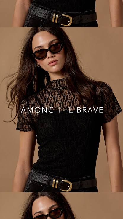 Among the Brave - Providing Shortsleeve Black Lace Top
