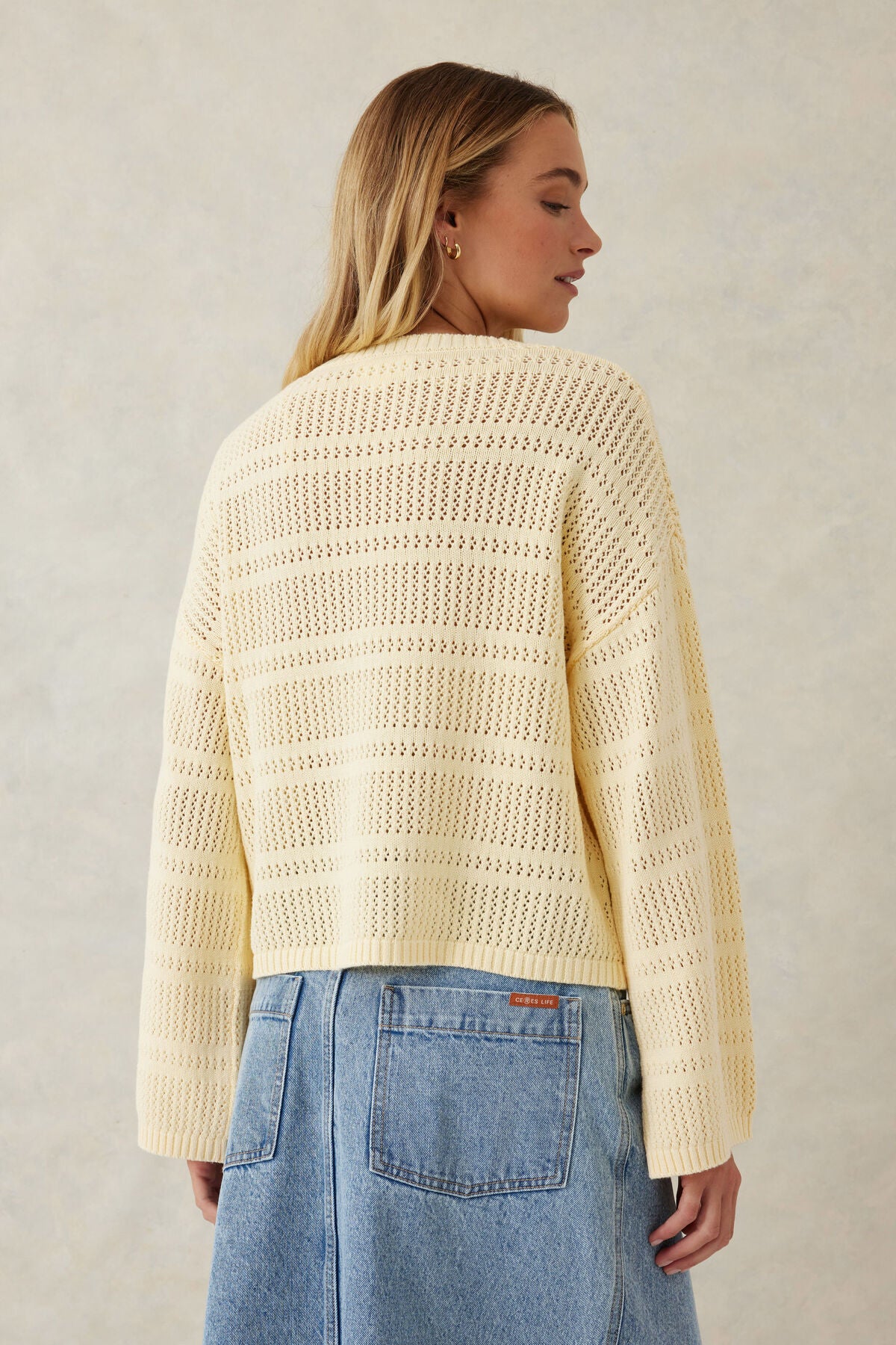 Ceres Life Slouchy Spring Knit - butter