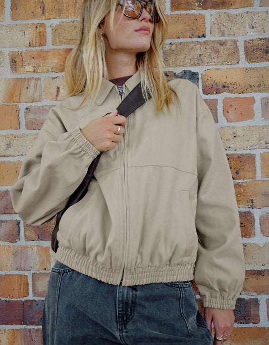 Ceres Annie Bomber Jacket - ash green