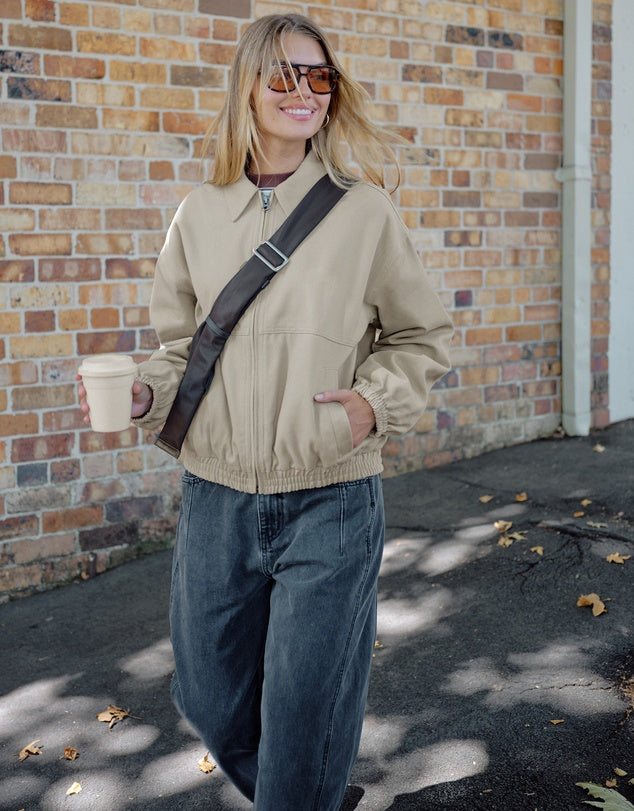 Ceres Annie Bomber Jacket - ash green