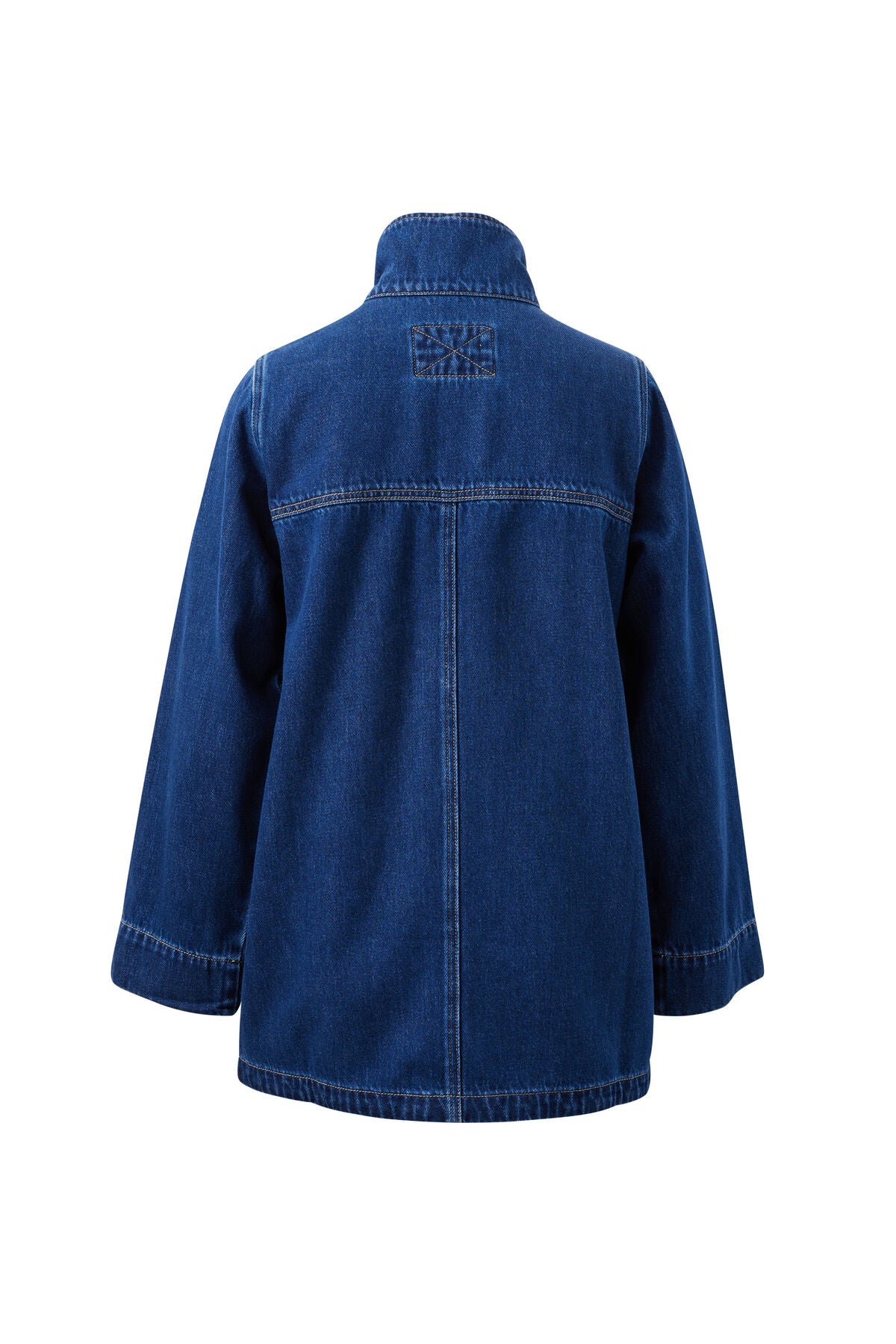 Ceres Tilda Funnel Neck Shacket - midnight