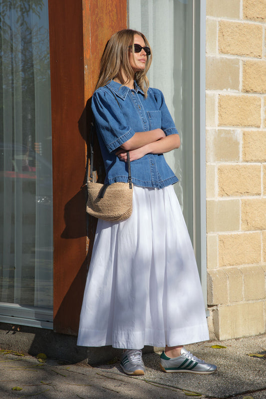 Ceres Florence Maxi Skirt - white