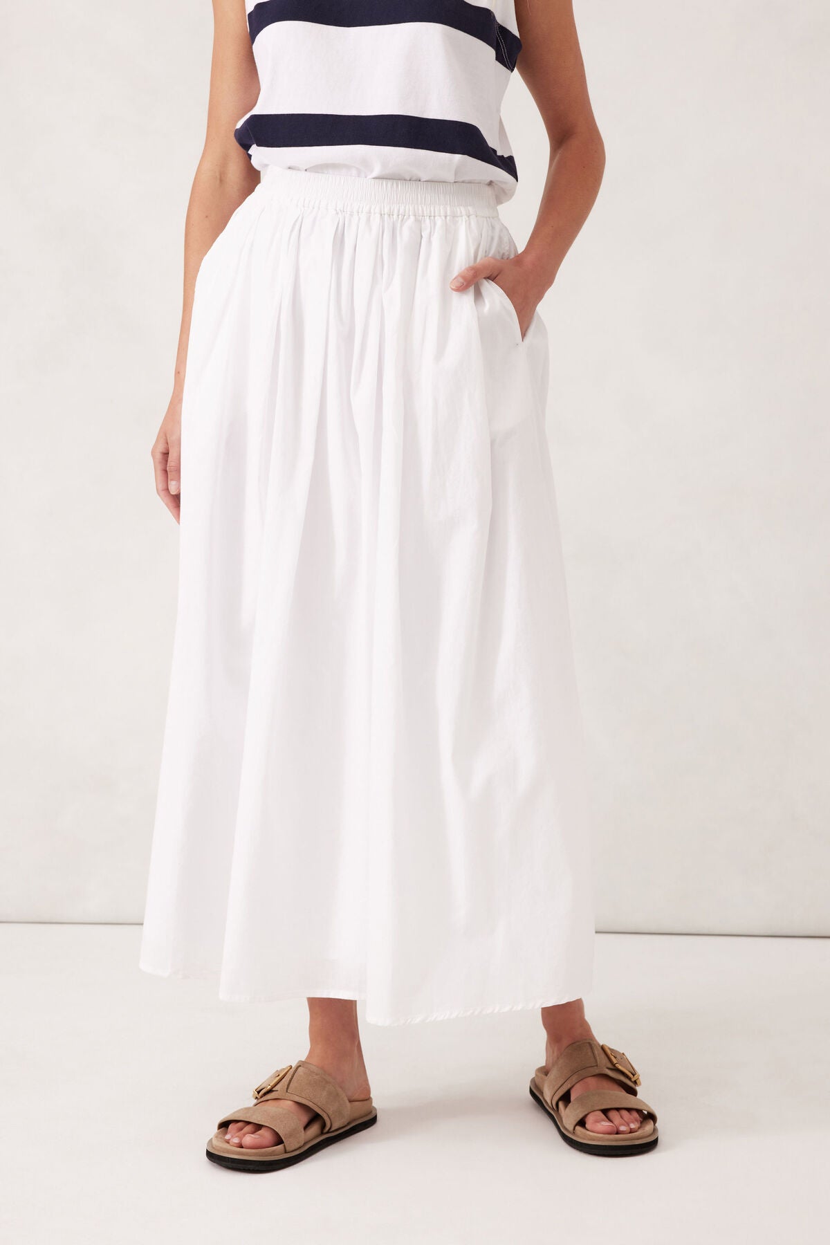 Ceres Florence Maxi Skirt - white