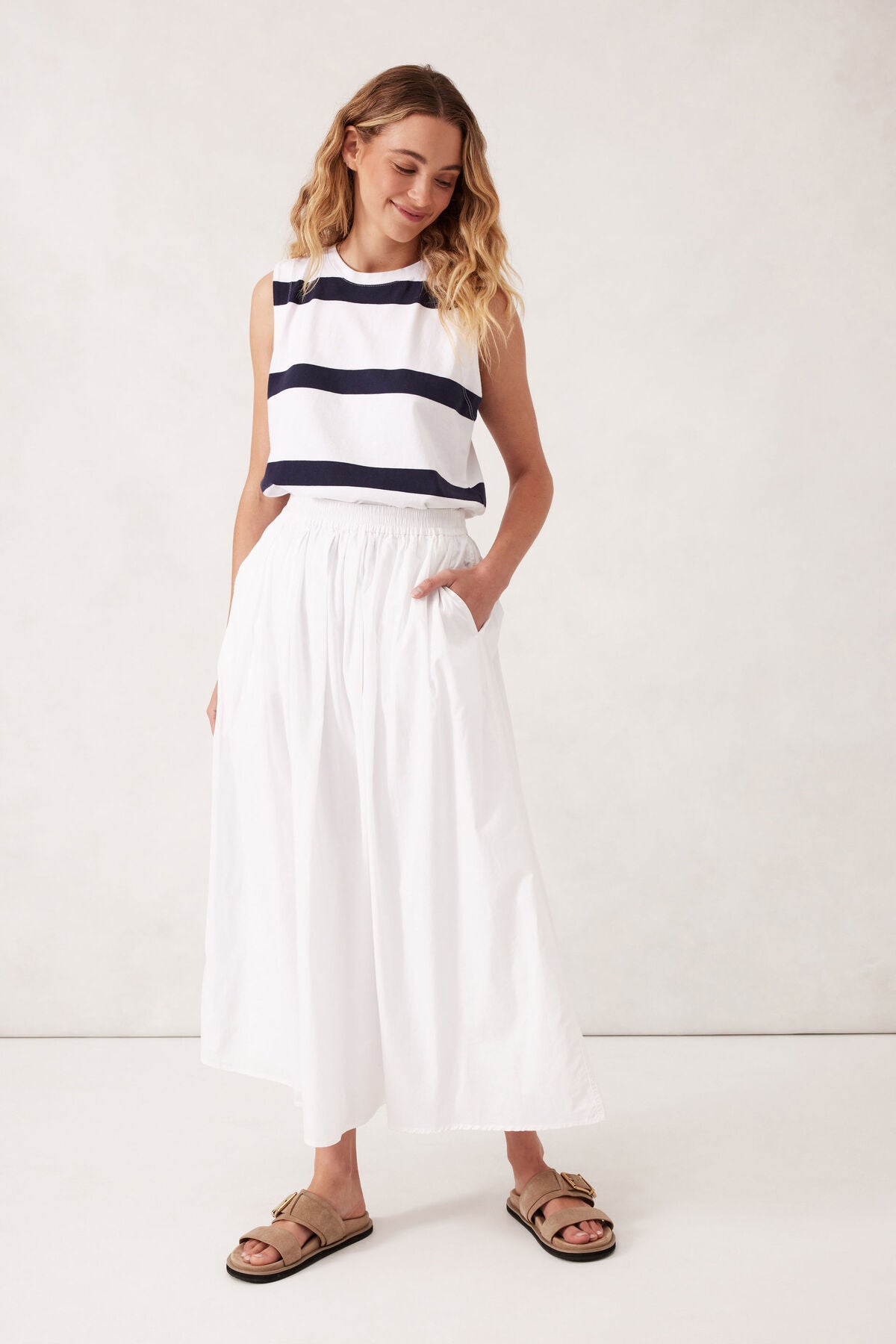 Ceres Florence Maxi Skirt - white