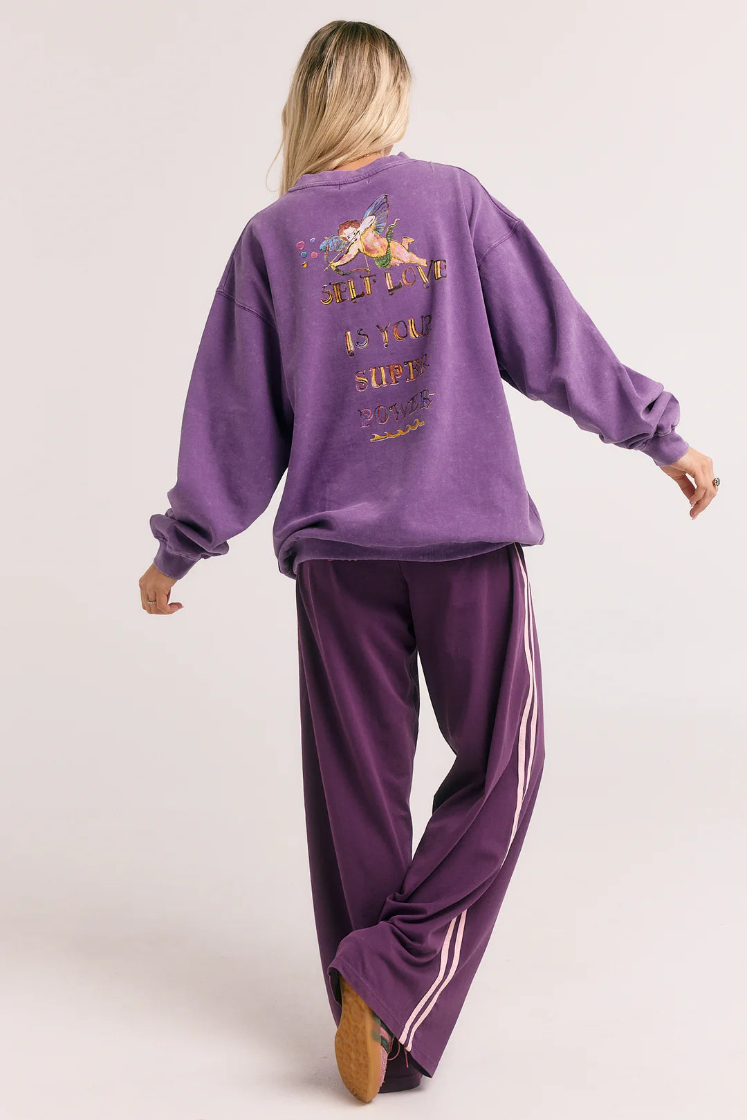 Sabbi the Store Cupid Hotel Unisex Jumper- purple