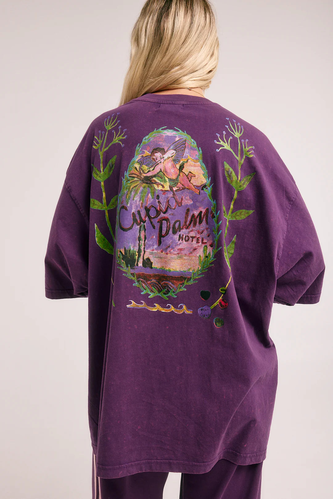 Sabbi the Store The Very Oversized Cupid Hotel Tee - purple