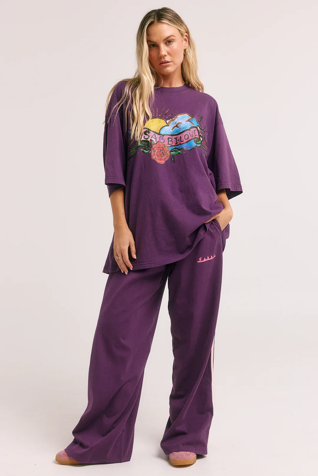 Sabbi the Store The Very Oversized Cupid Hotel Tee - purple