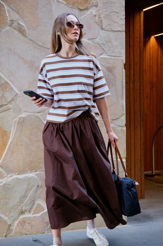 Ceres Florence Maxi Skirt - chocolate
