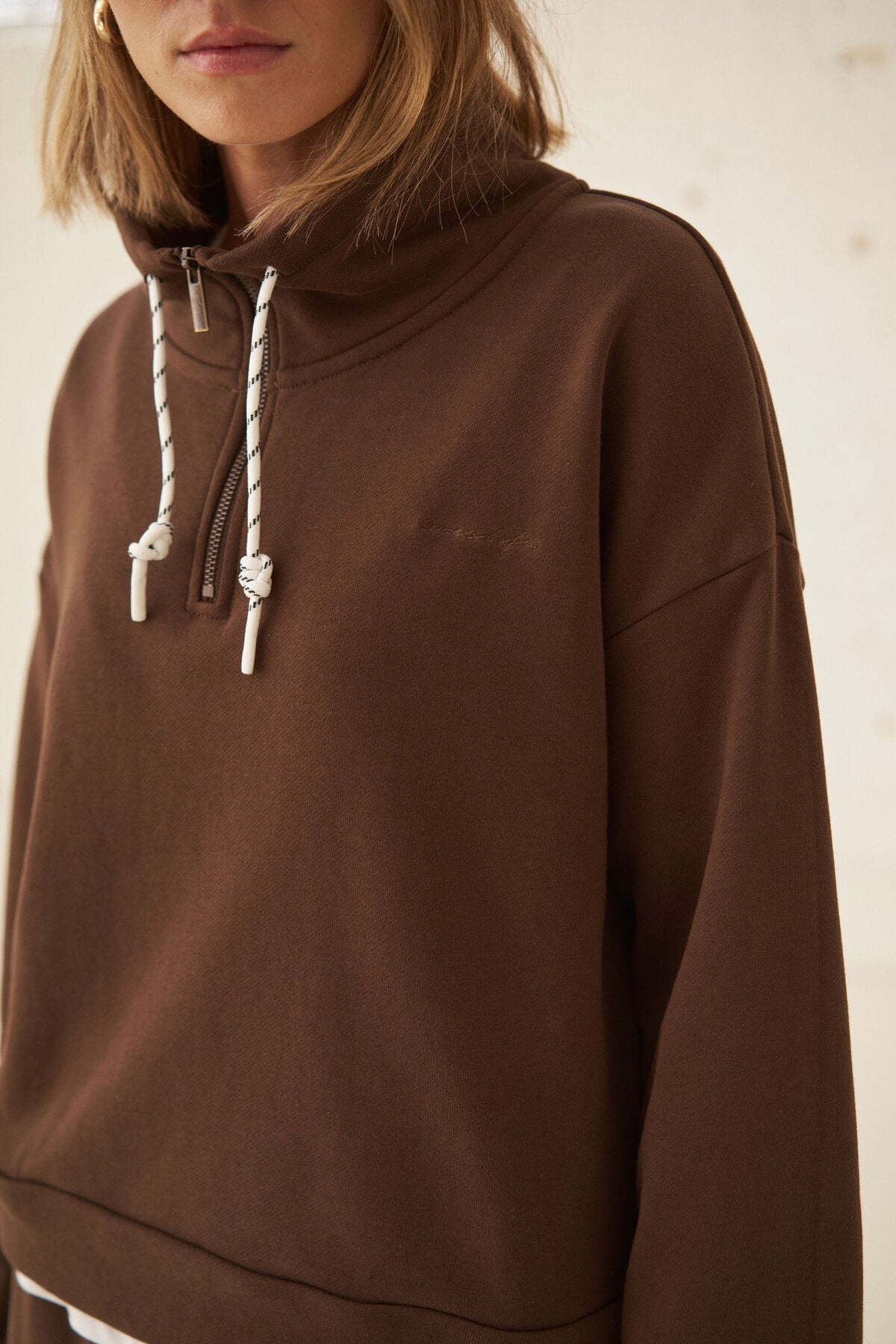 Ceres Eva Sporty Half Zip - chocolate