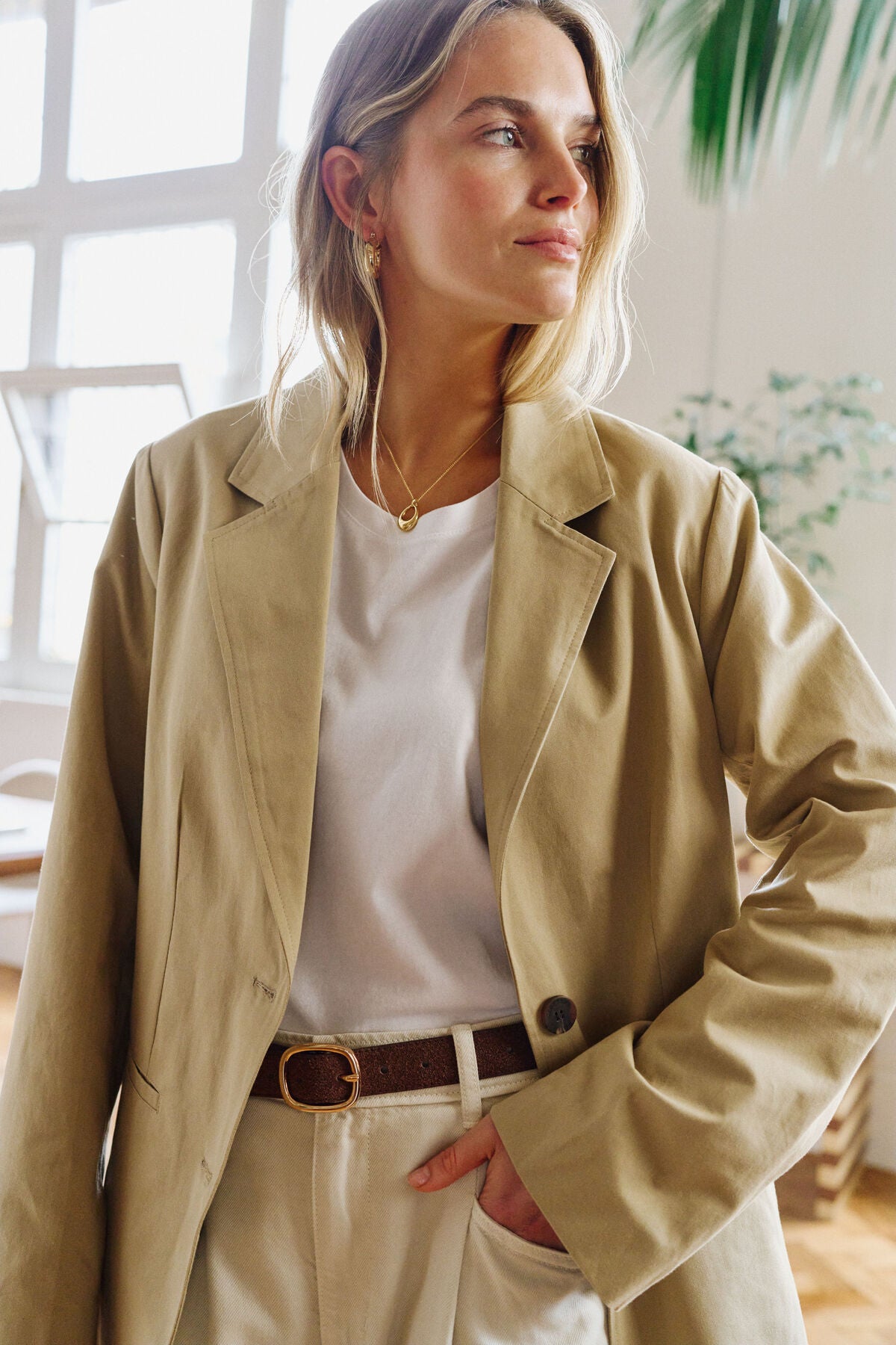 Ceres Aggie Boxy Blazer - summer taupe