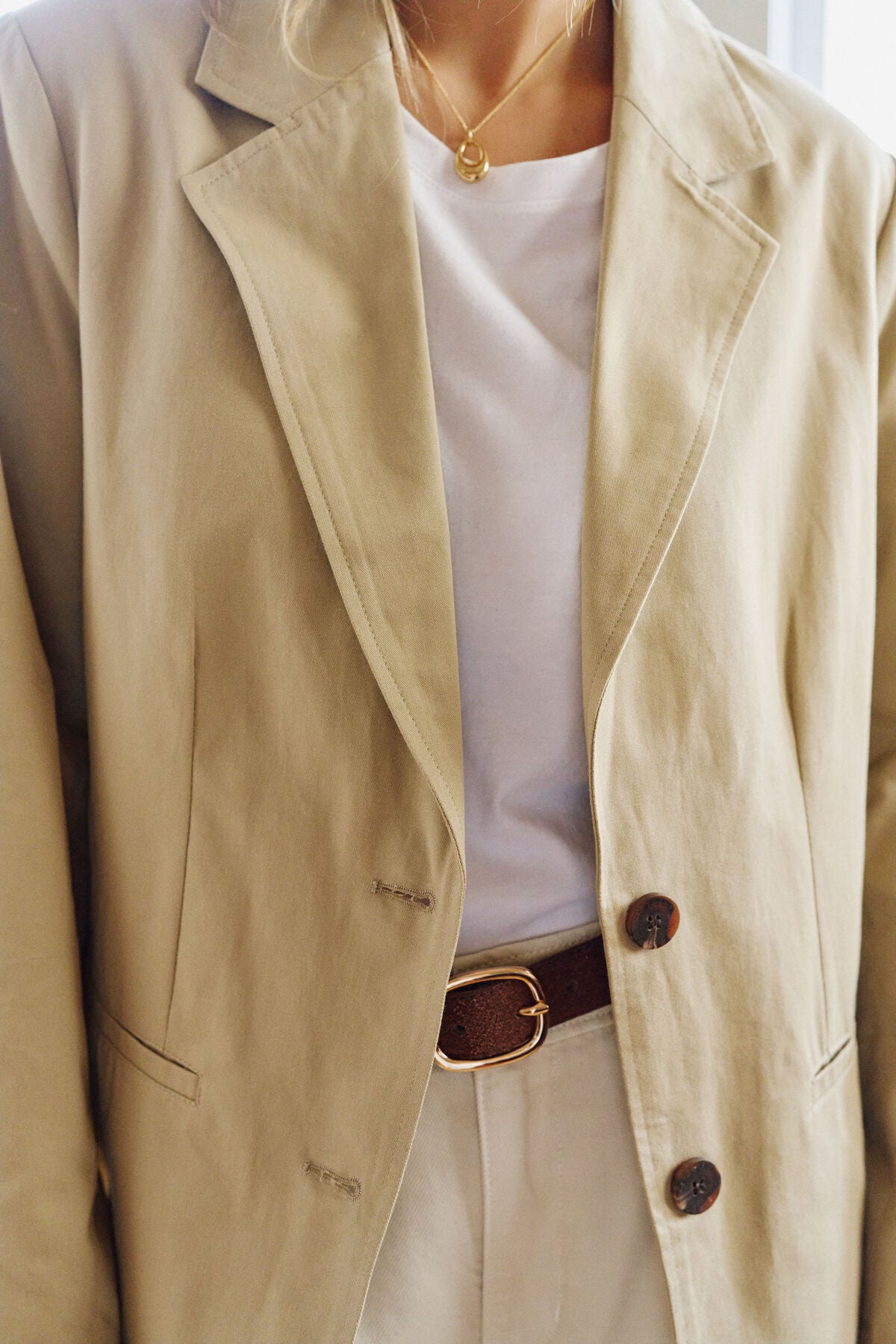 Ceres Aggie Boxy Blazer - summer taupe