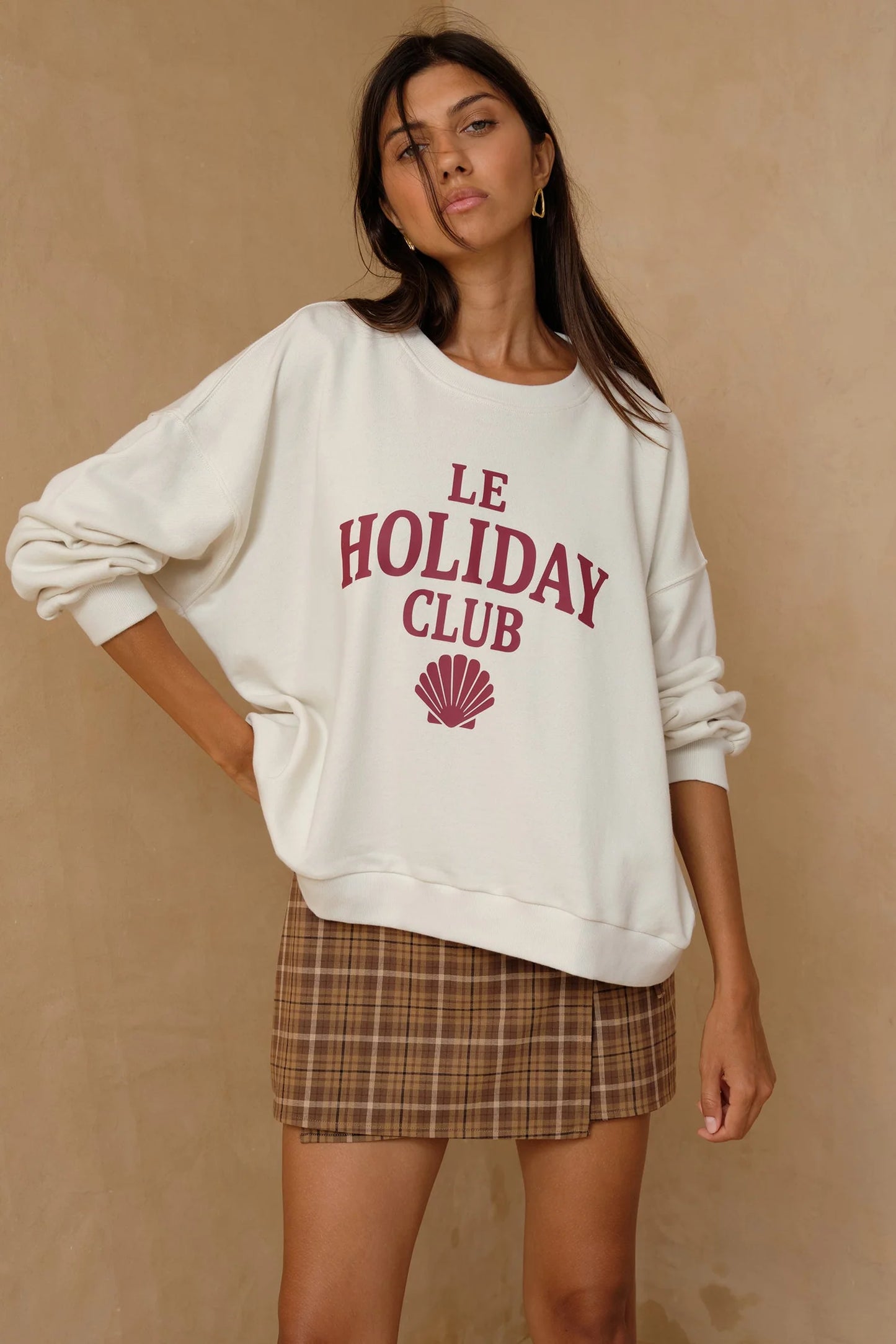 LILYA Le Holiday Club Sweater - coconut white