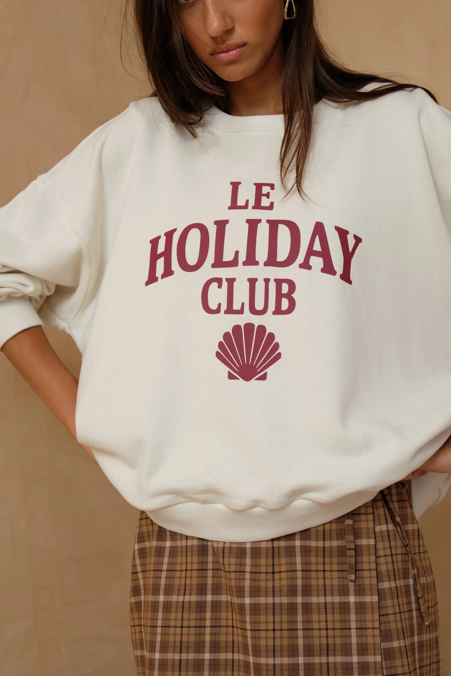 LILYA Le Holiday Club Sweater - coconut white