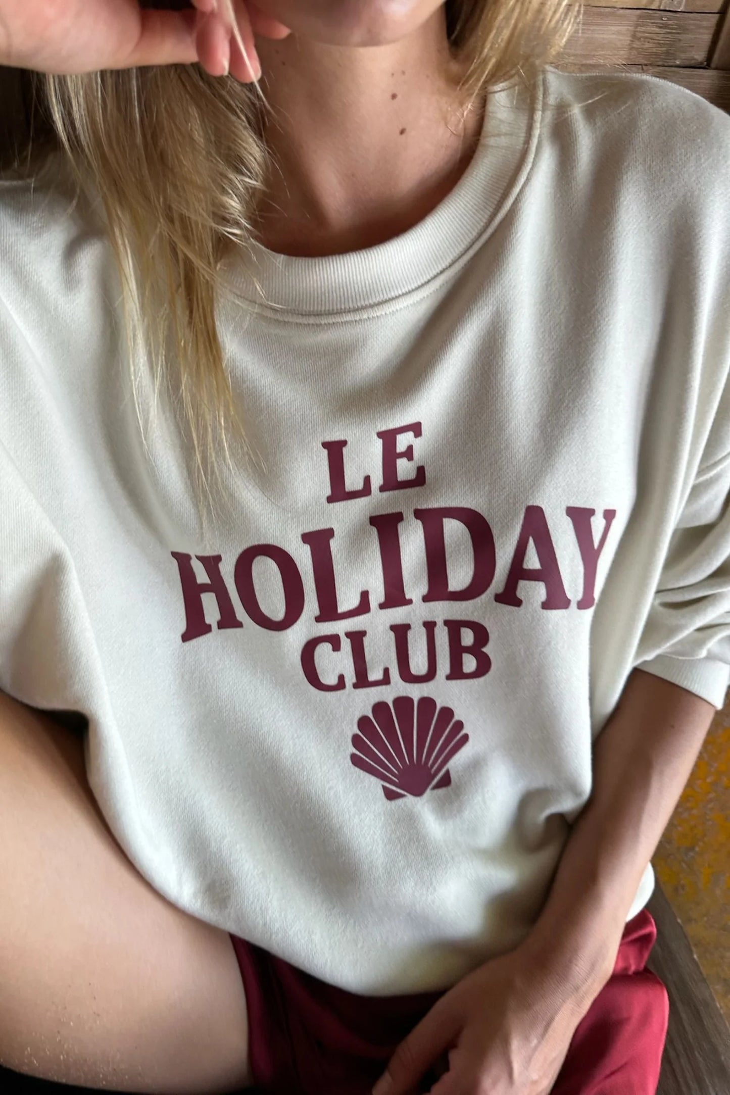 LILYA Le Holiday Club Sweater - coconut white