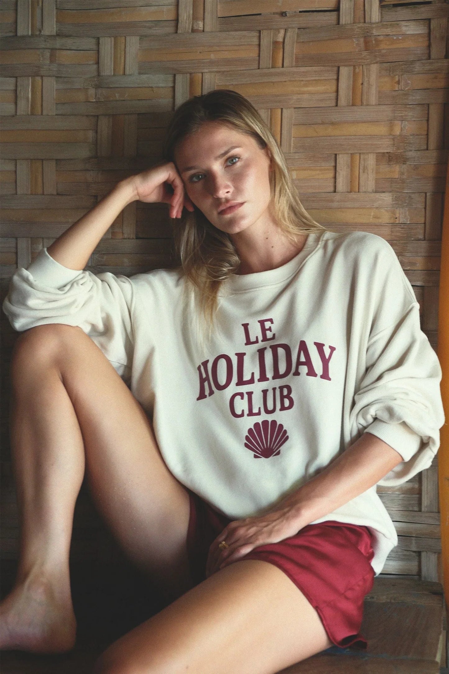 LILYA Le Holiday Club Sweater - coconut white