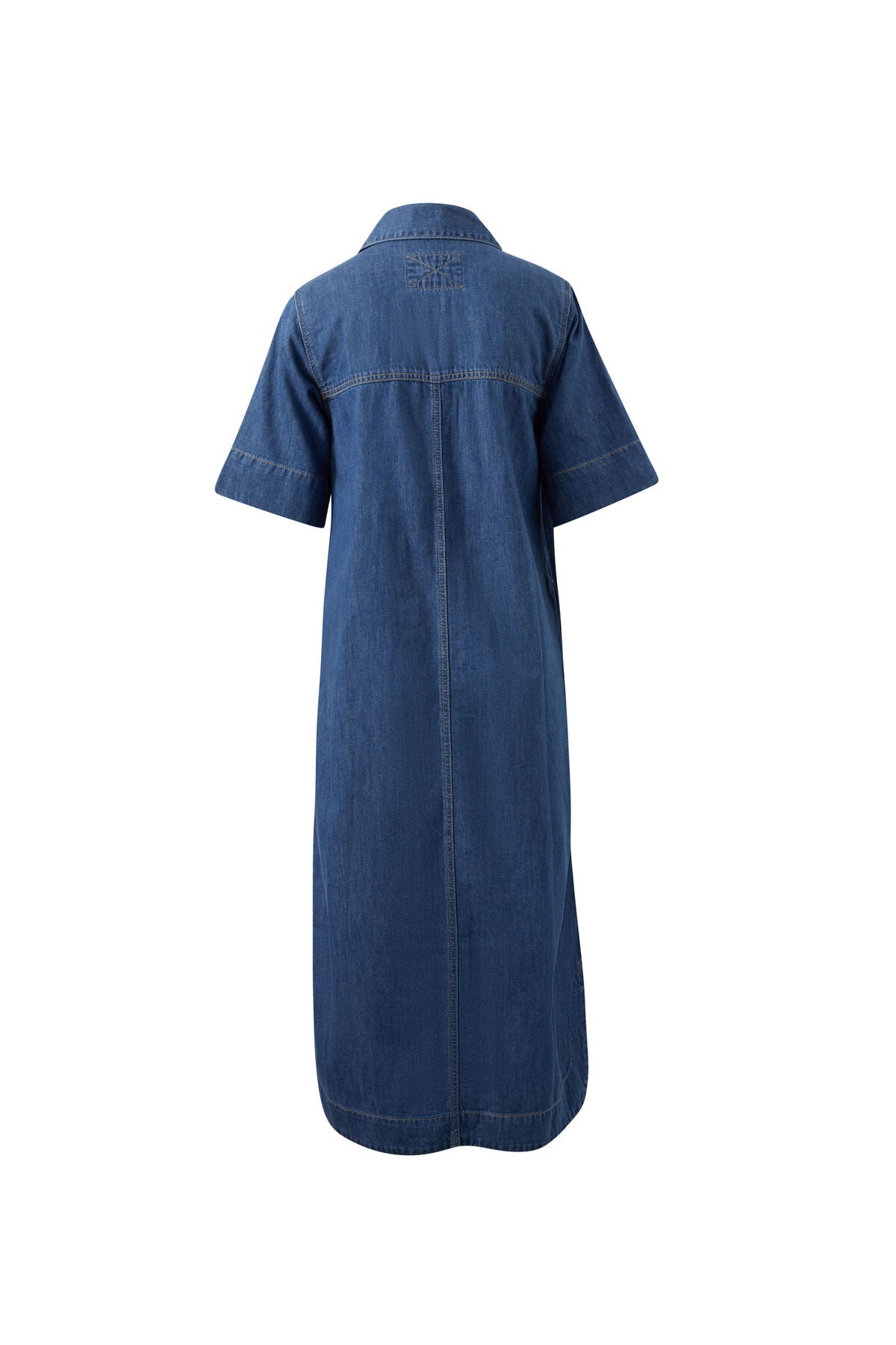 Ceres Sloane Short Sleeve Midi Dress - true indigo
