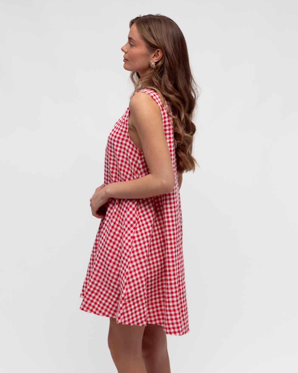 Mimi Mini Dress - red gingham
