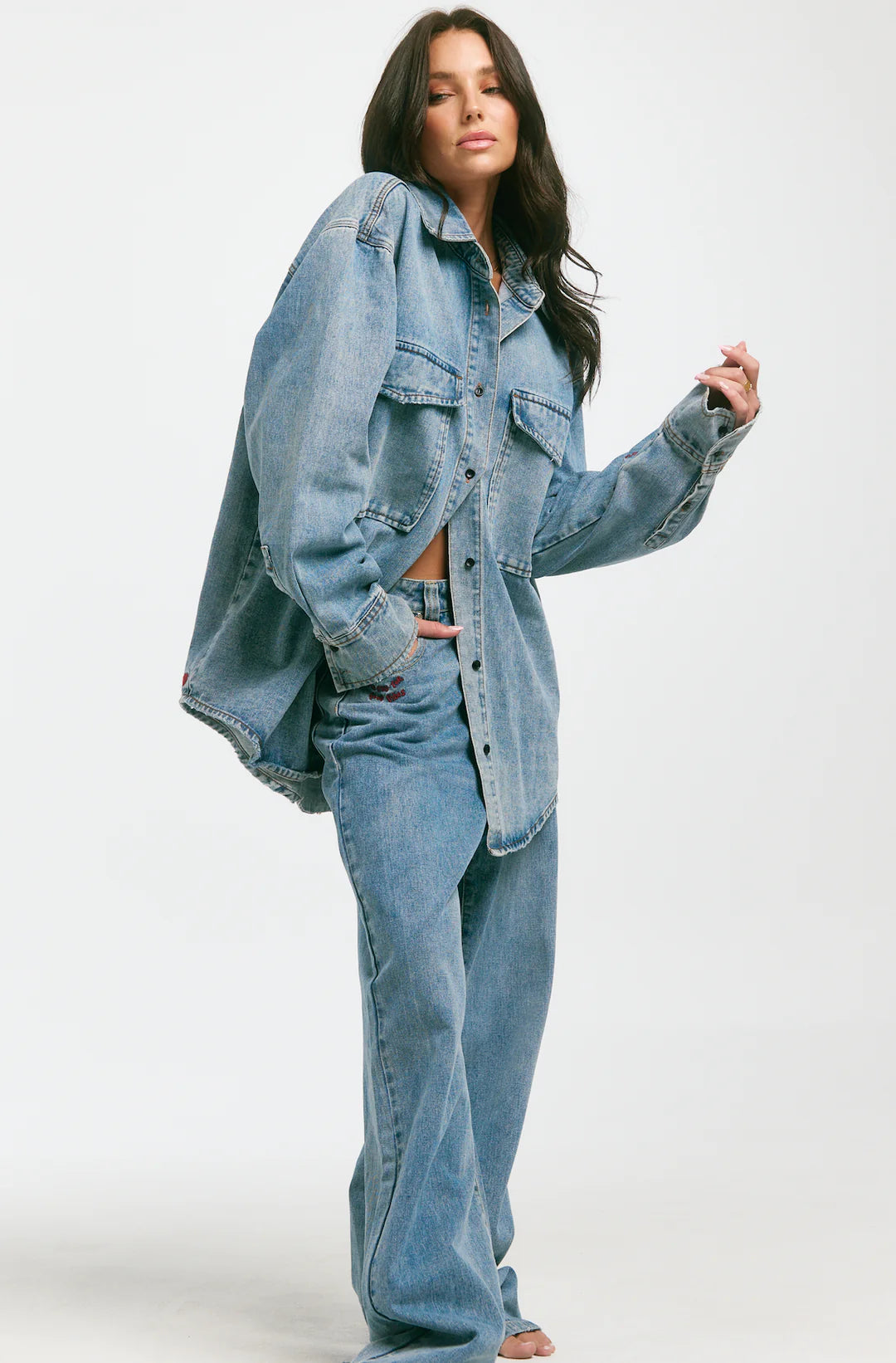 Sabbi the Store The Denim Shacket