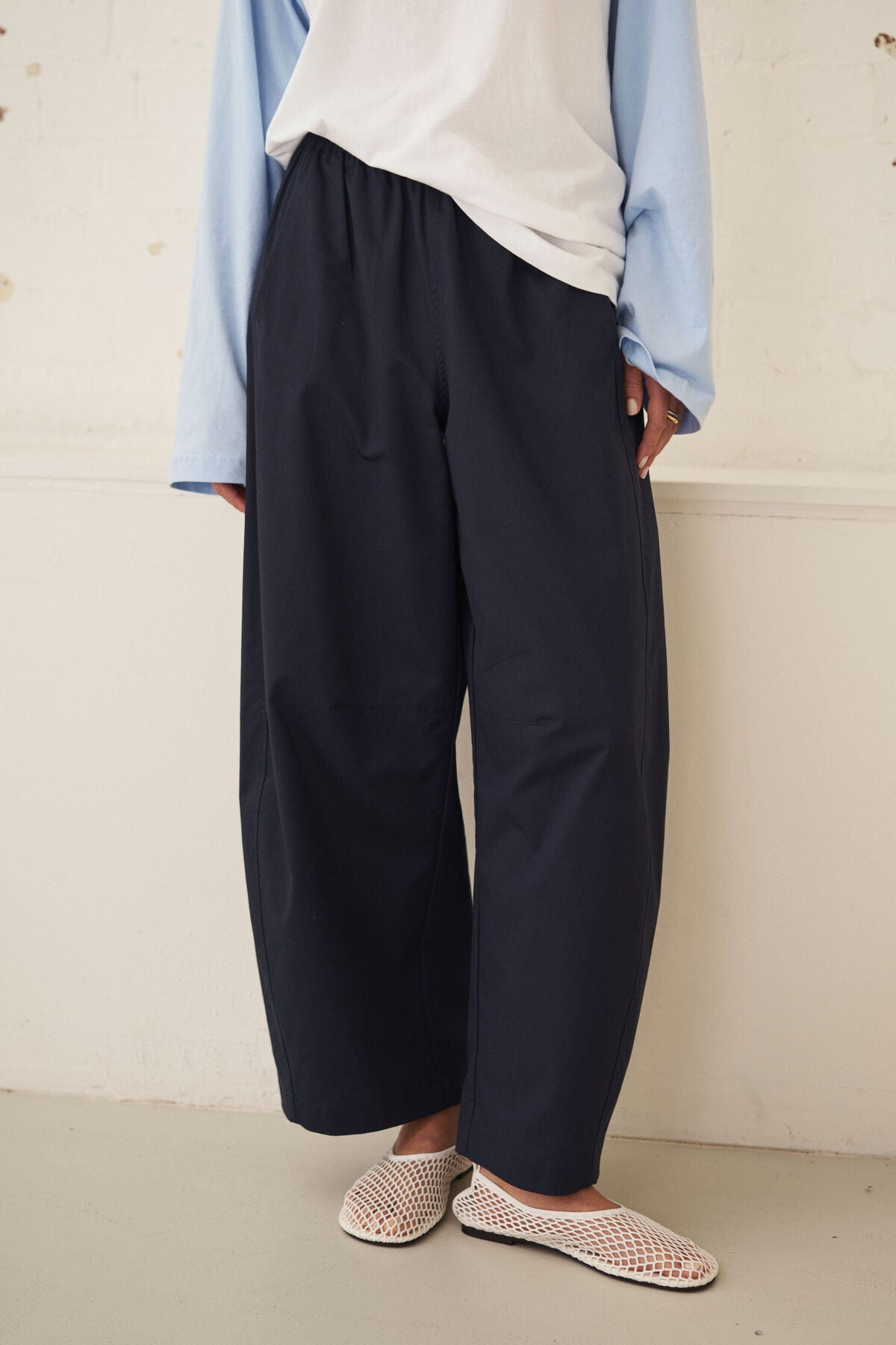 Ceres Bella Barrel Pant - true navy