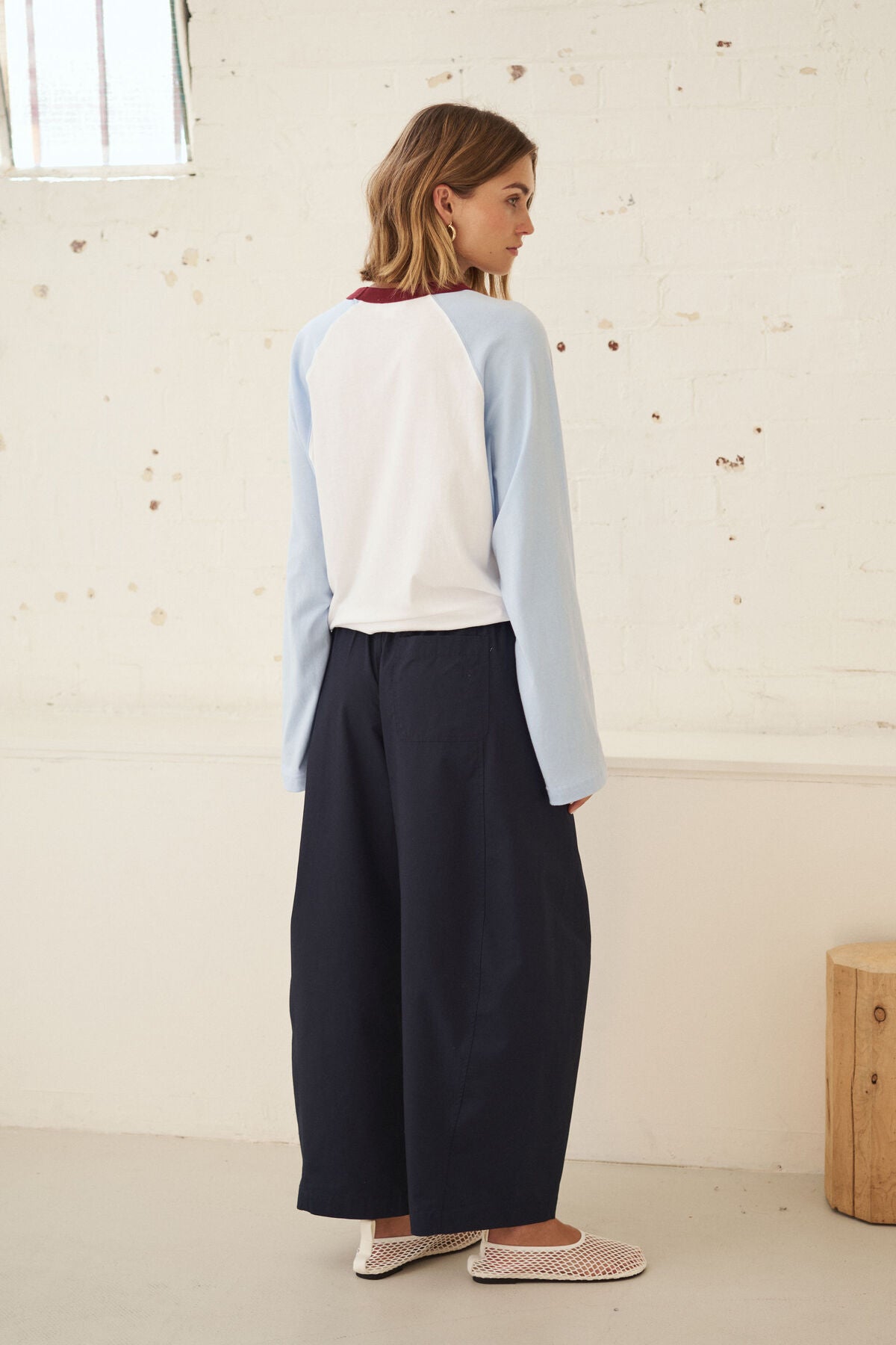 Ceres Bella Barrel Pant - true navy