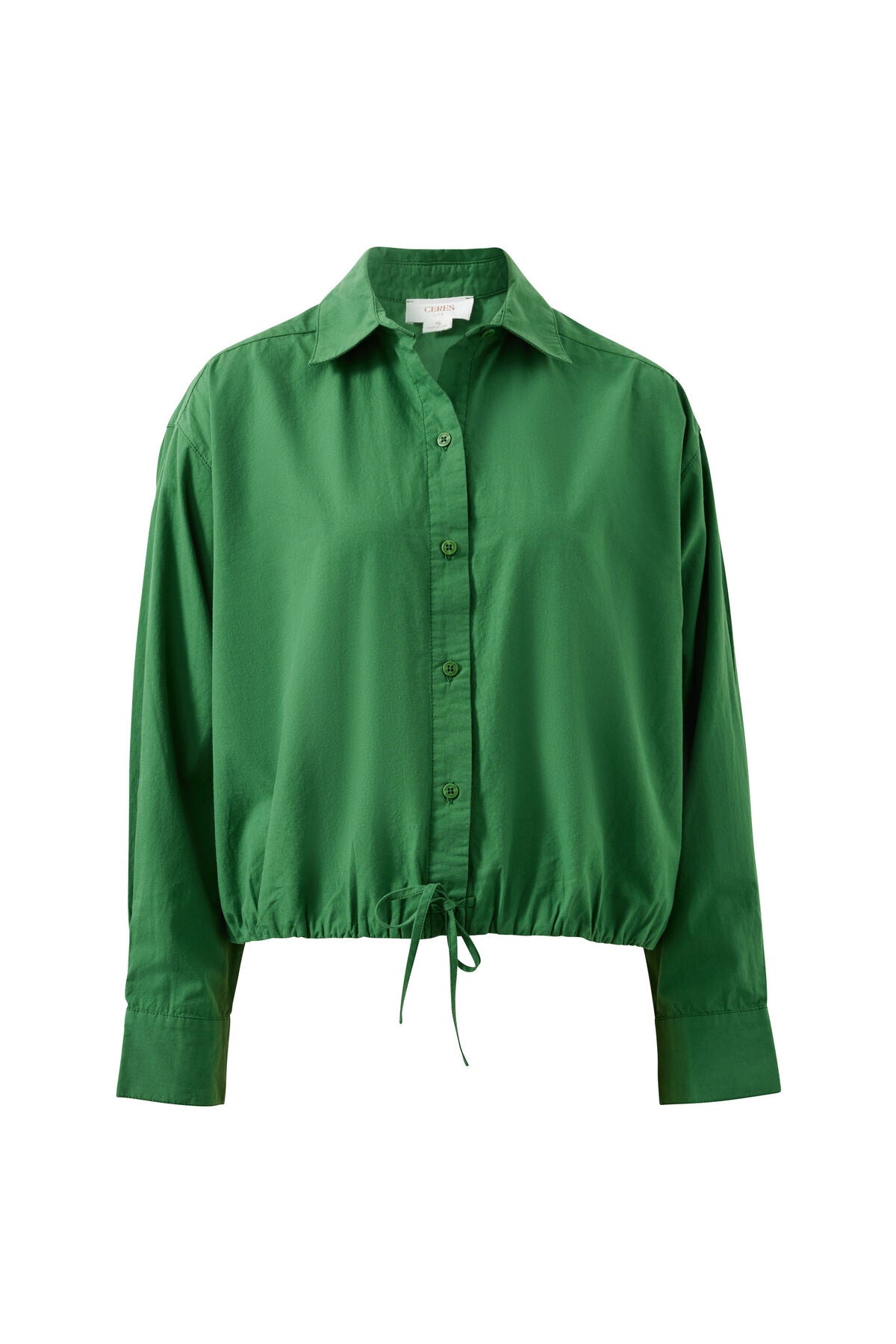 Ceres Clover Tie Shirt - basil