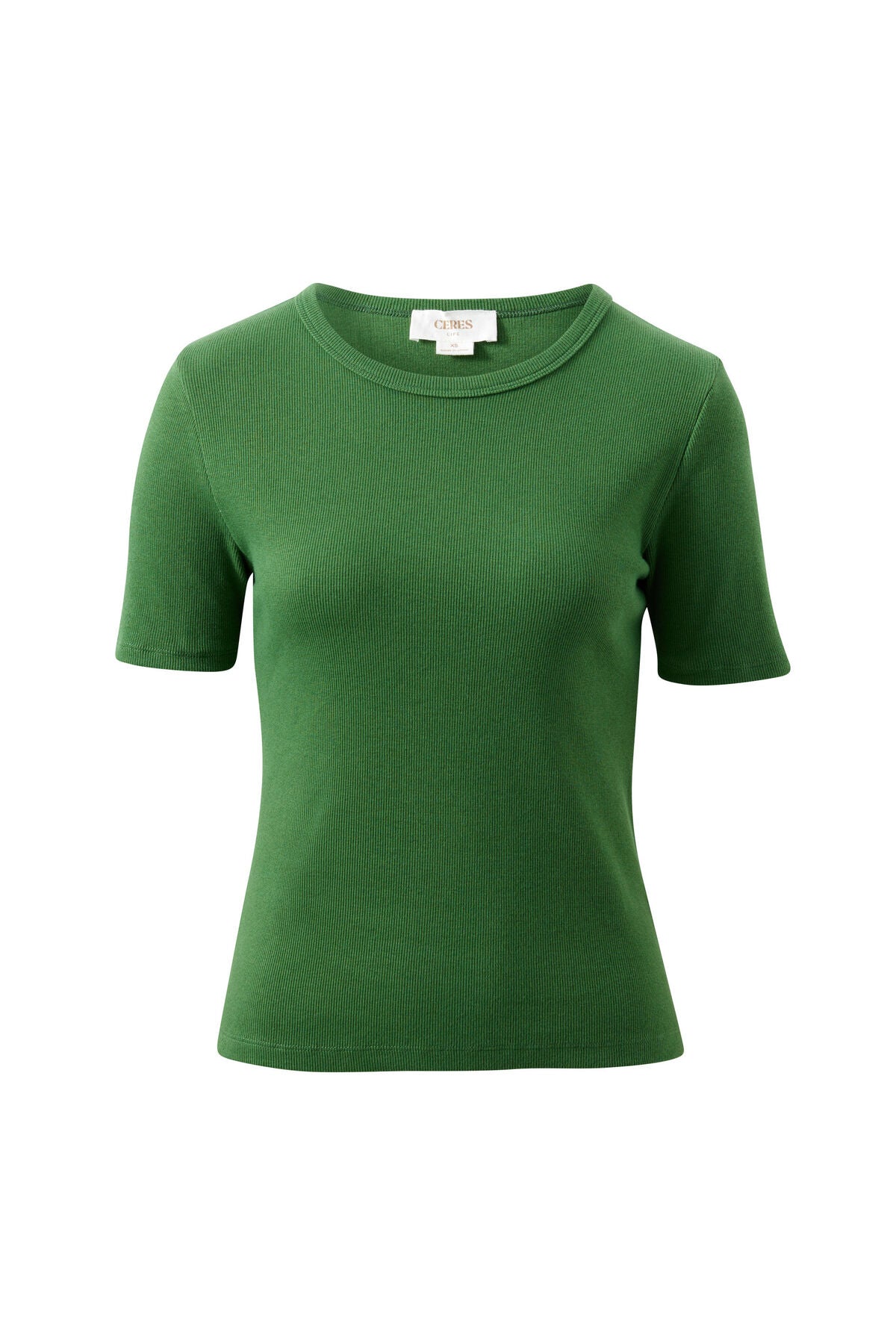 Ceres Luella Rib Tee - basil