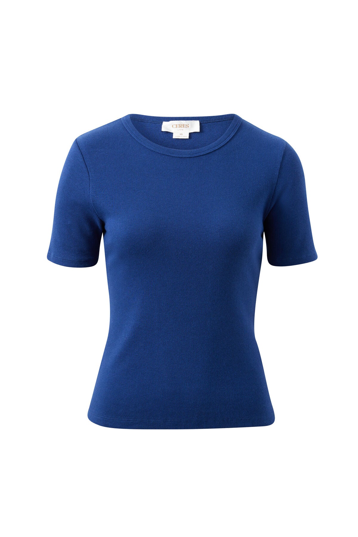 Ceres Luella Rib Tee - prussian blue