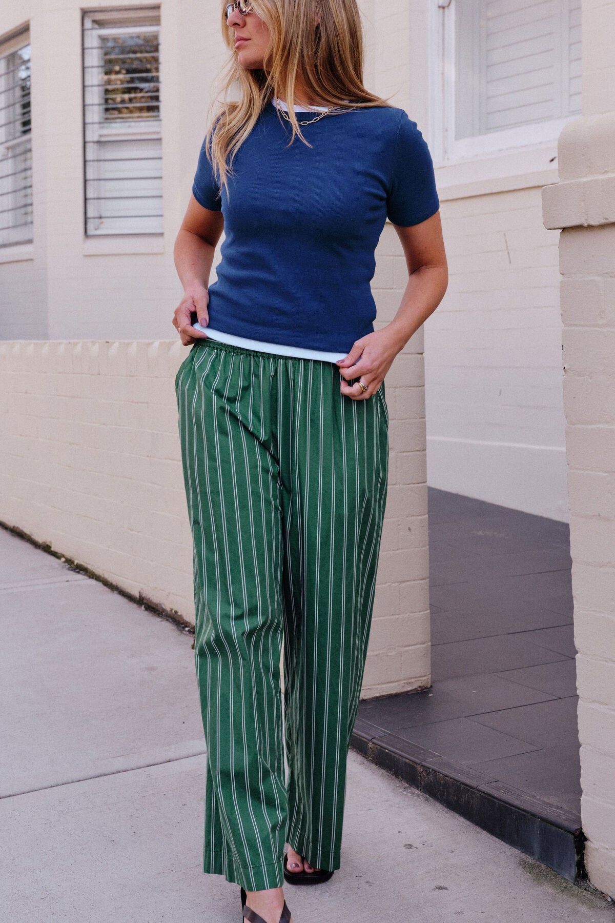 Ceres Luella Rib Tee - prussian blue