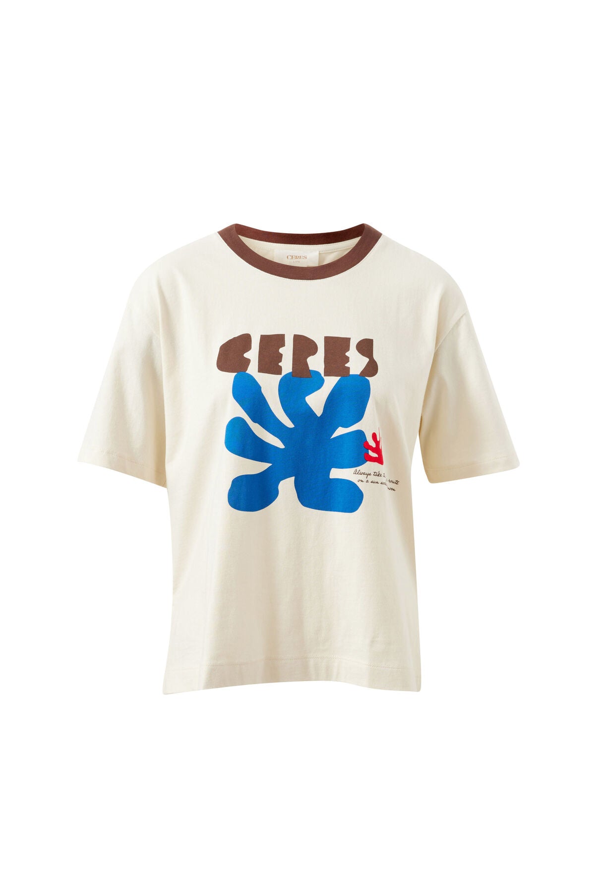 Ceres Stevie Slouchy Tee - buff/ceres sunny afternoon