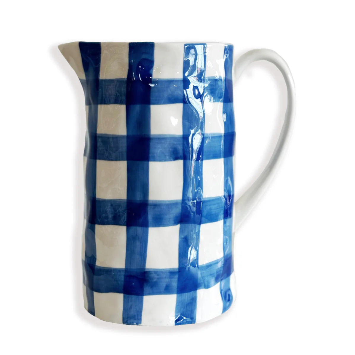 Noss and Co Medium Jug  Blue Gingham