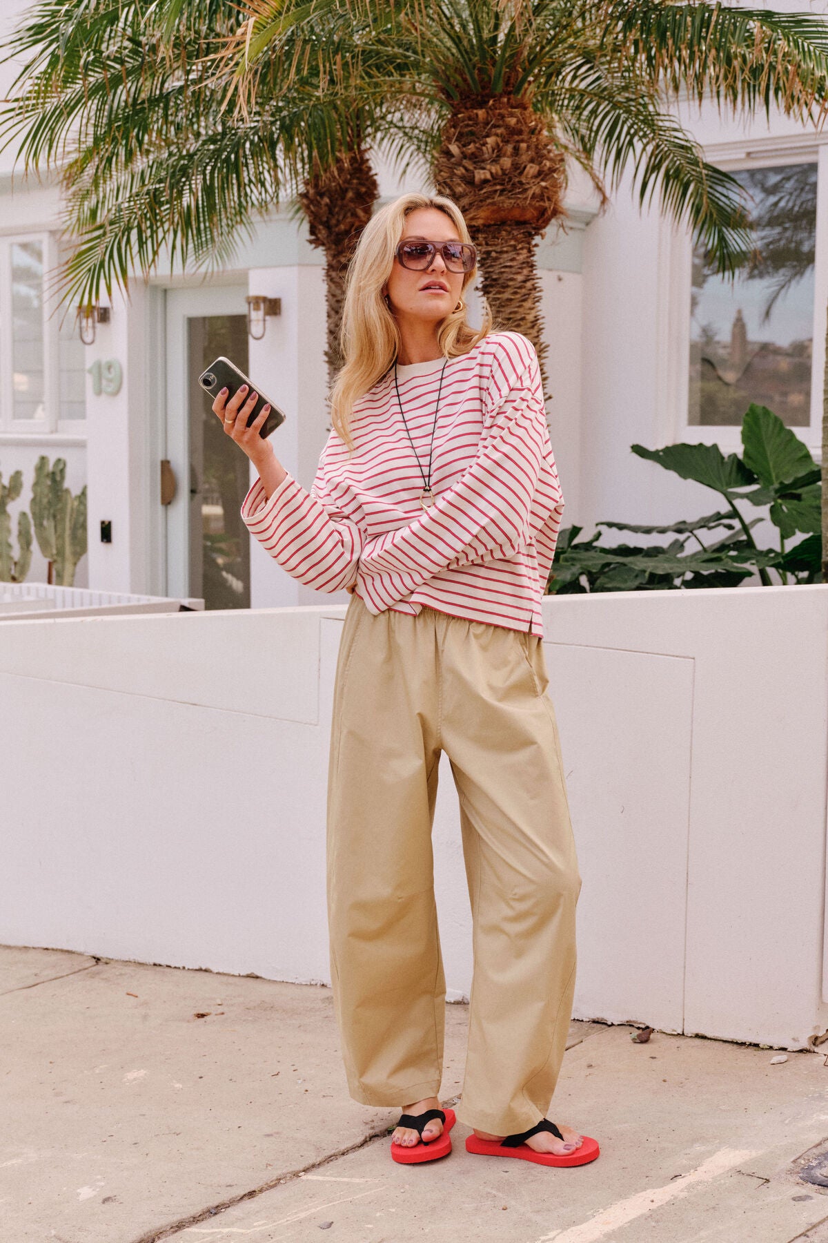 Ceres Bella Barrel Pant - burnt butter