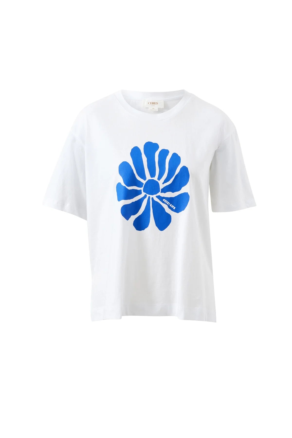 Ceres Stevie Slouchy Tee - white/ceres flora