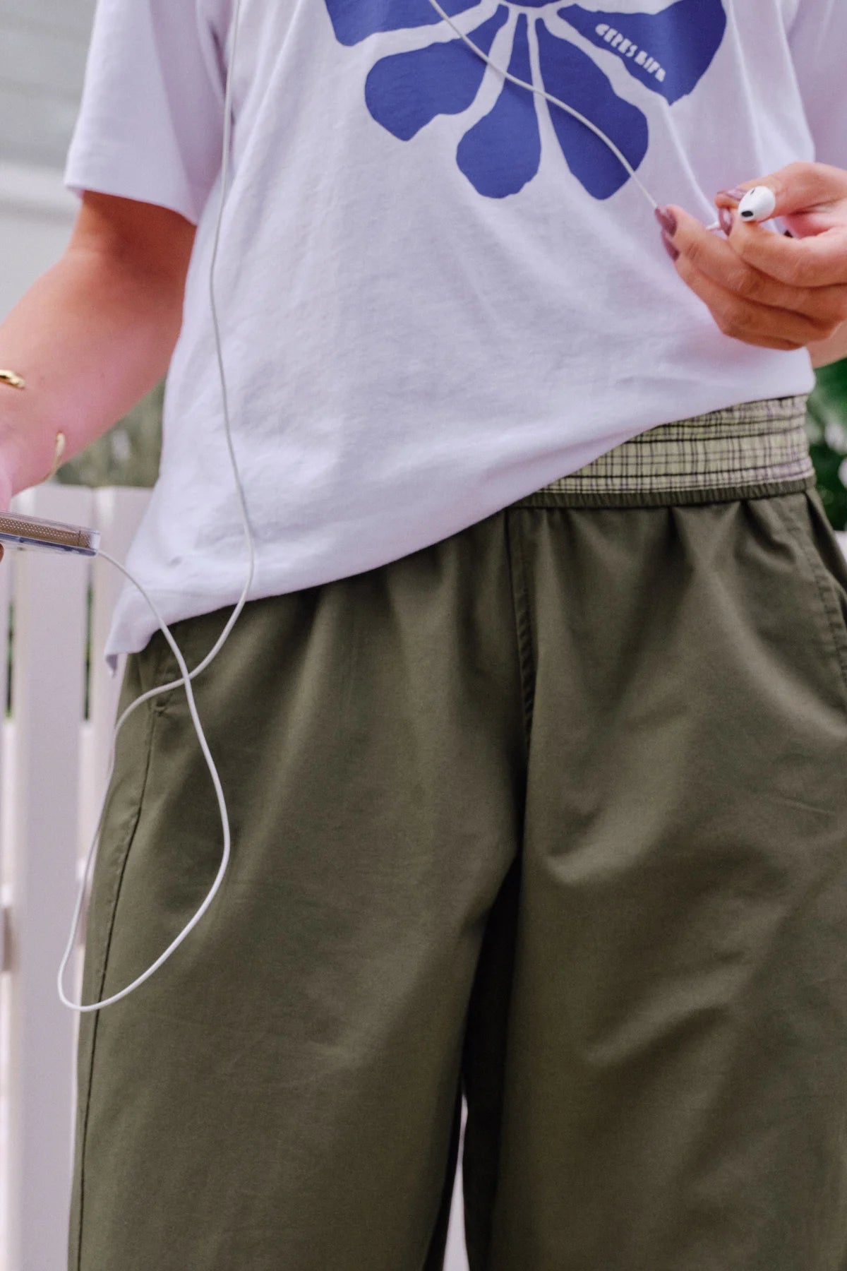 Ceres Bella Barrel Pant - washed olive