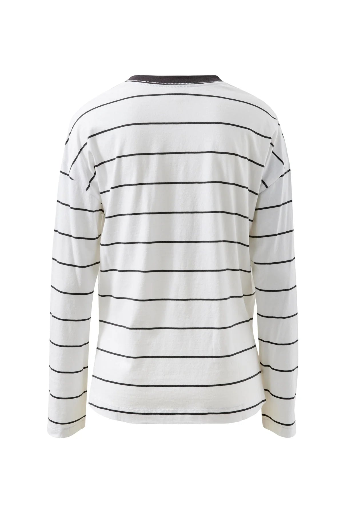 Ceres Scout Slouchy Longsleeve Tee - white/phantom fine stripe