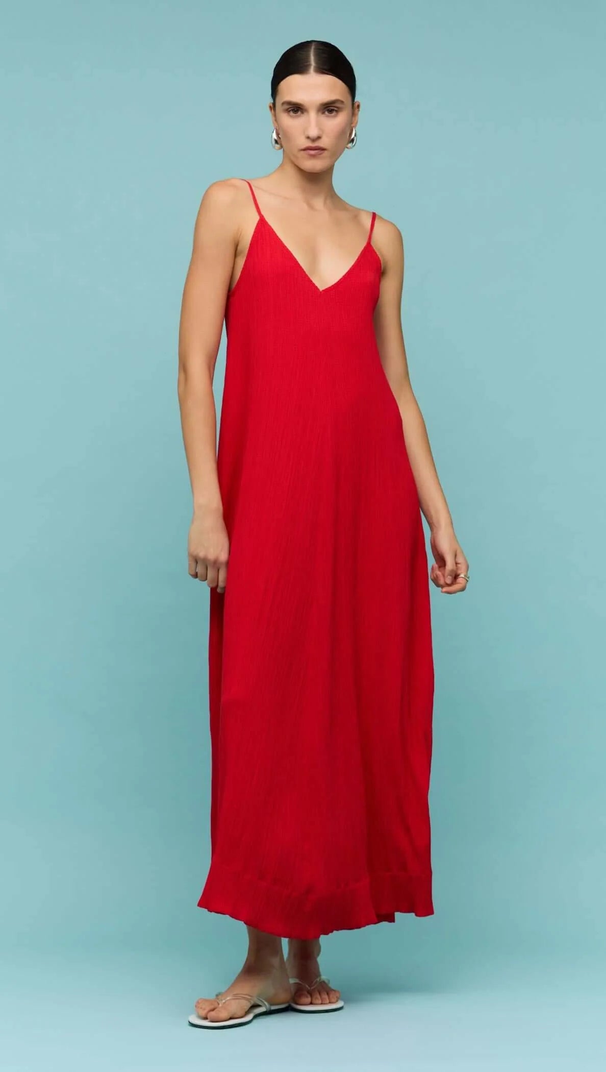 Staple the Label Amira Maxi Dress - red crepe