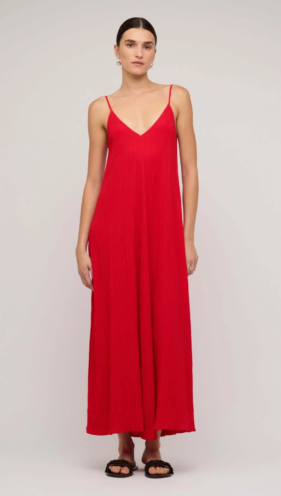 Staple the Label Amira Maxi Dress - red crepe