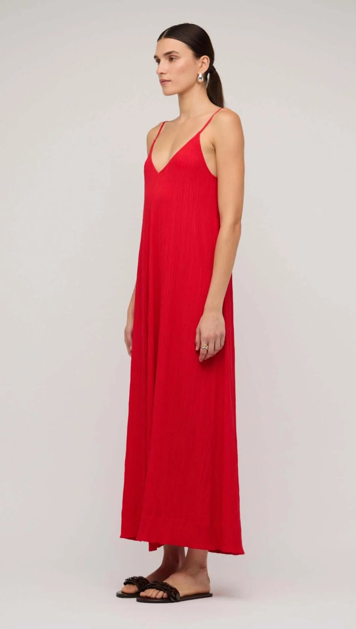 Staple the Label Amira Maxi Dress - red crepe