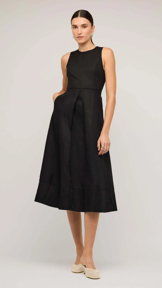 Staple the Label Veda Midi Dress - black