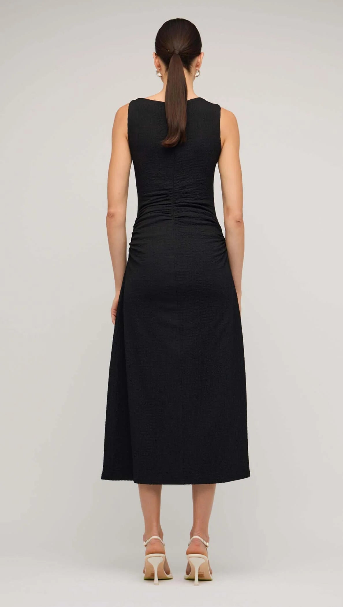 Staple the Label Lyric Cut Out Midi Dress - black
