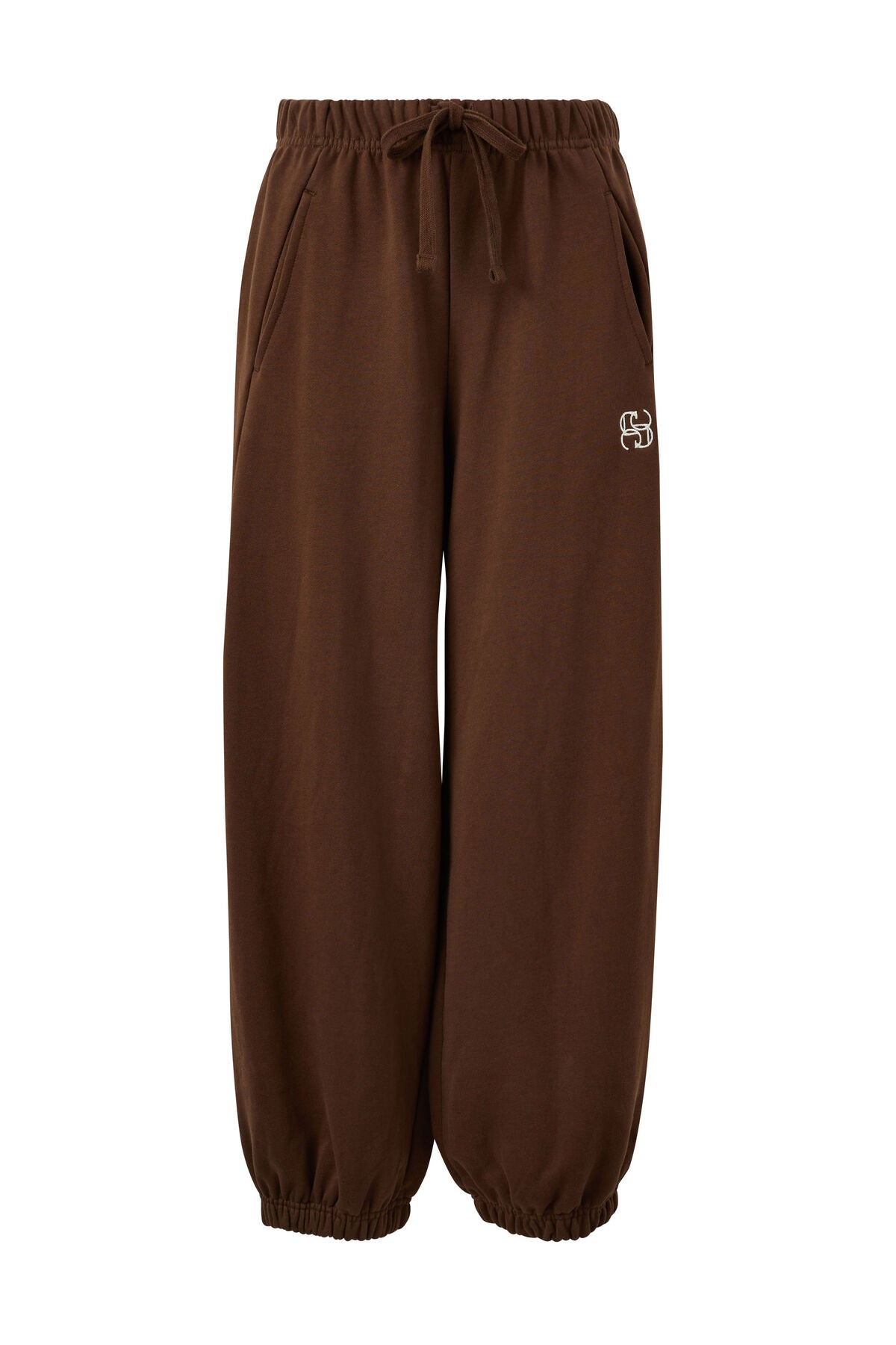 Ceres Bowie Barrel Leg Trackpant - chocolate