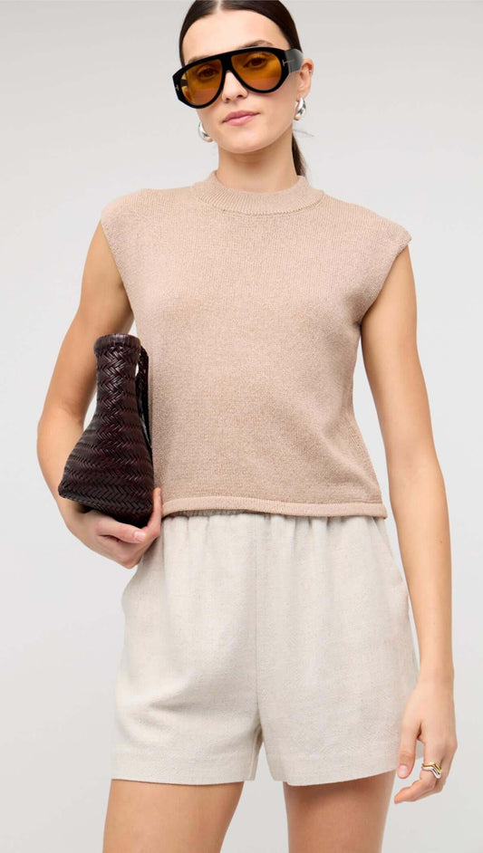 Staple the Label Dune Knit Top - latte