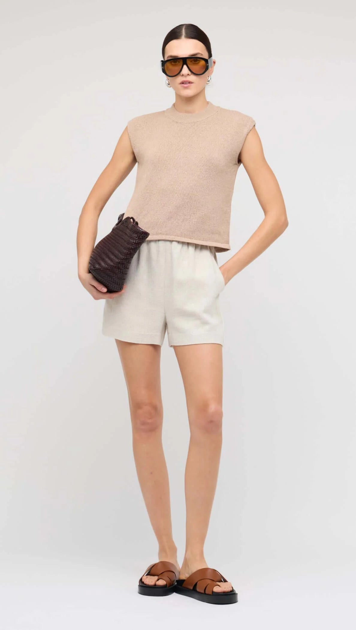 Staple the Label Dune Knit Top - latte