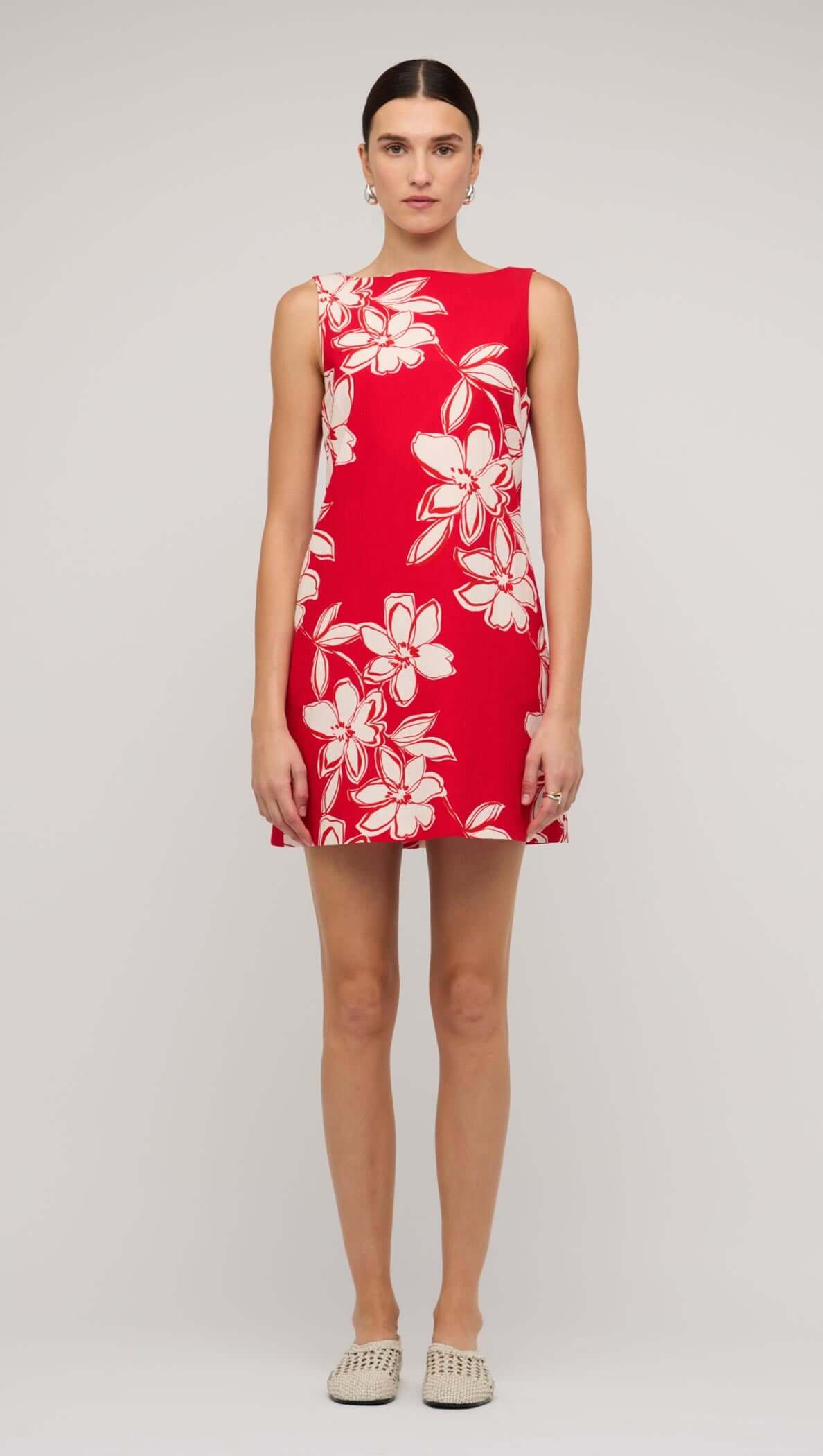 Staple the Label Elara Mini Dress - red floral