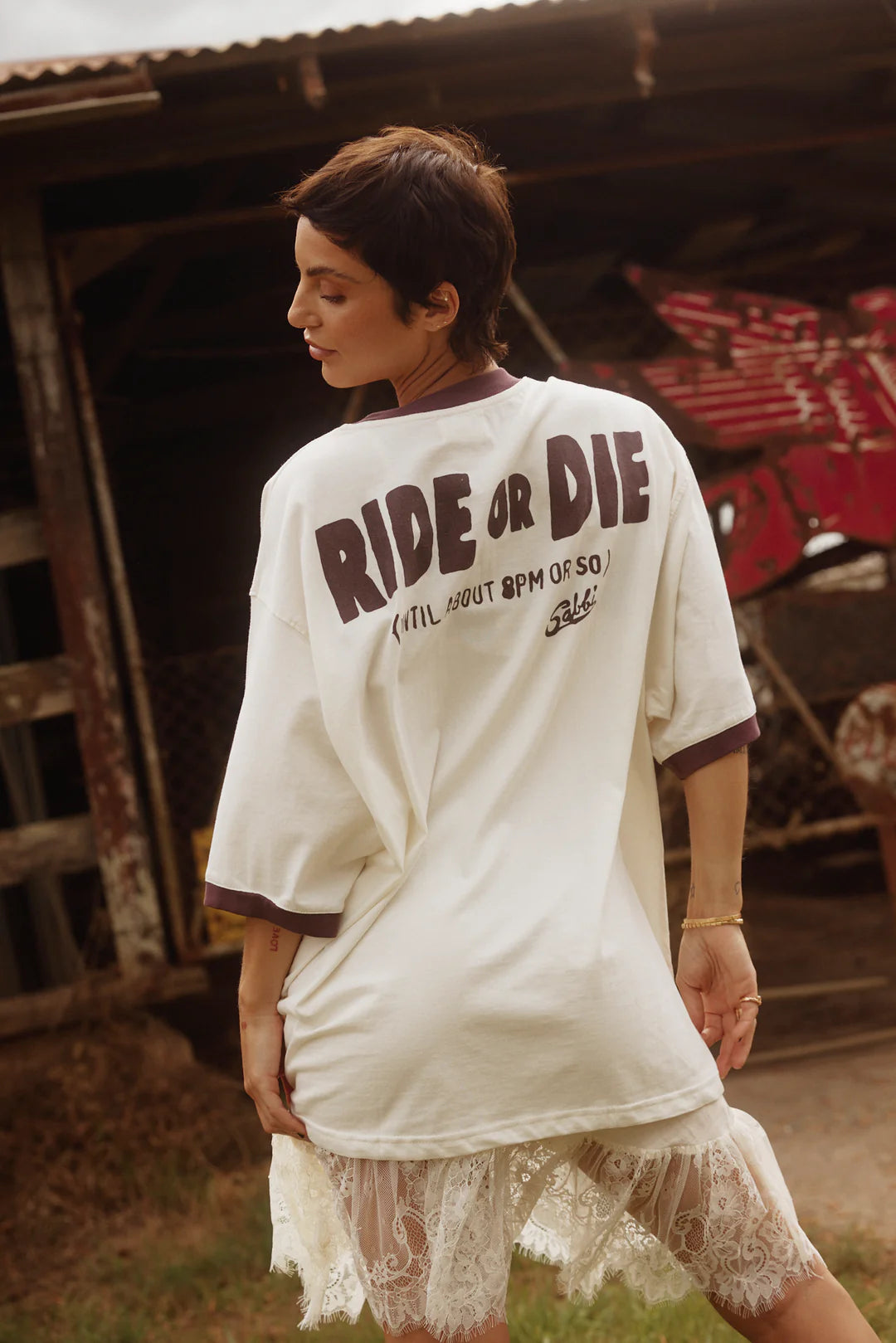 Sabbi the Store The Very Oversized Ride or Die Tee