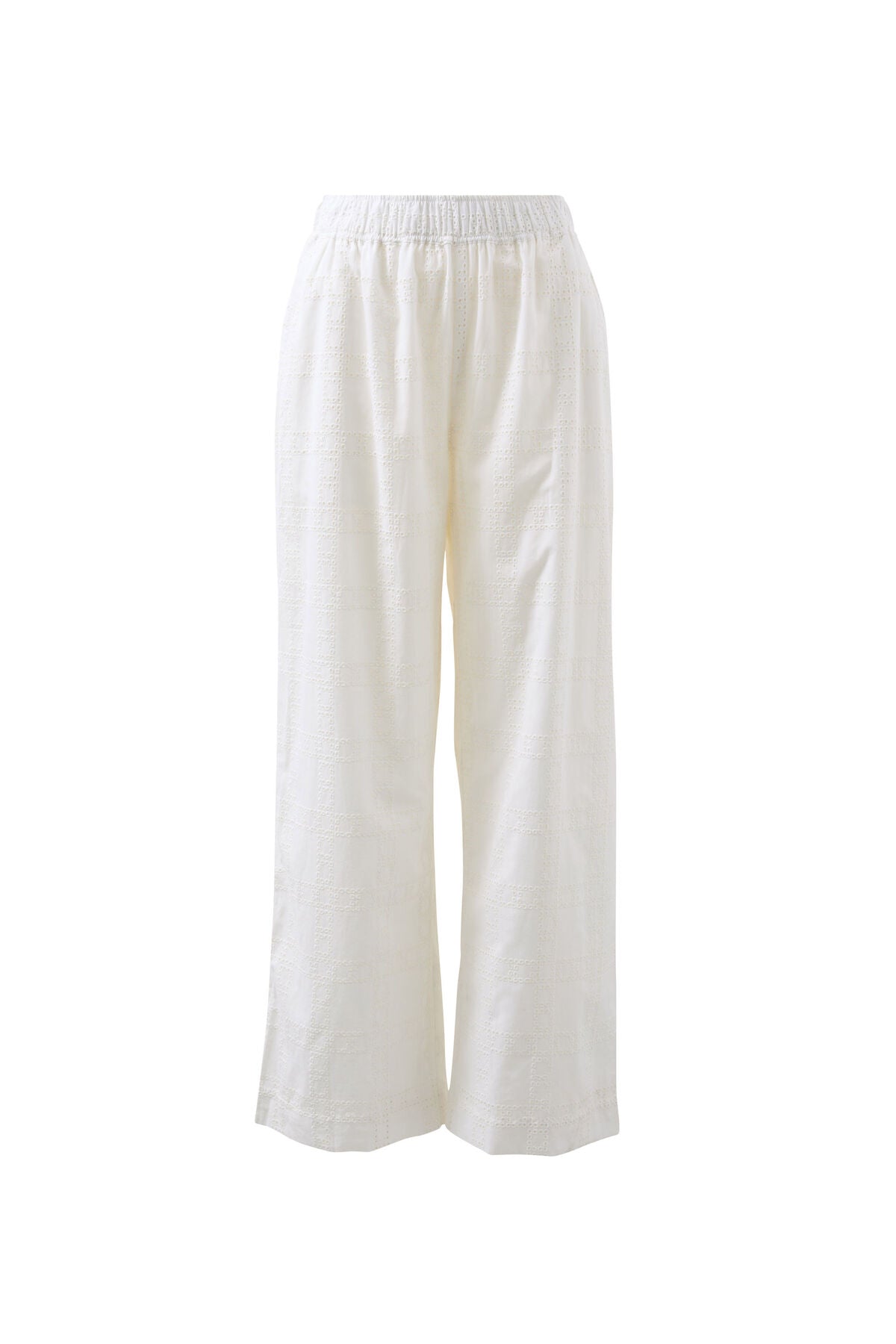 Ceres The Lounge Pant - white broderie